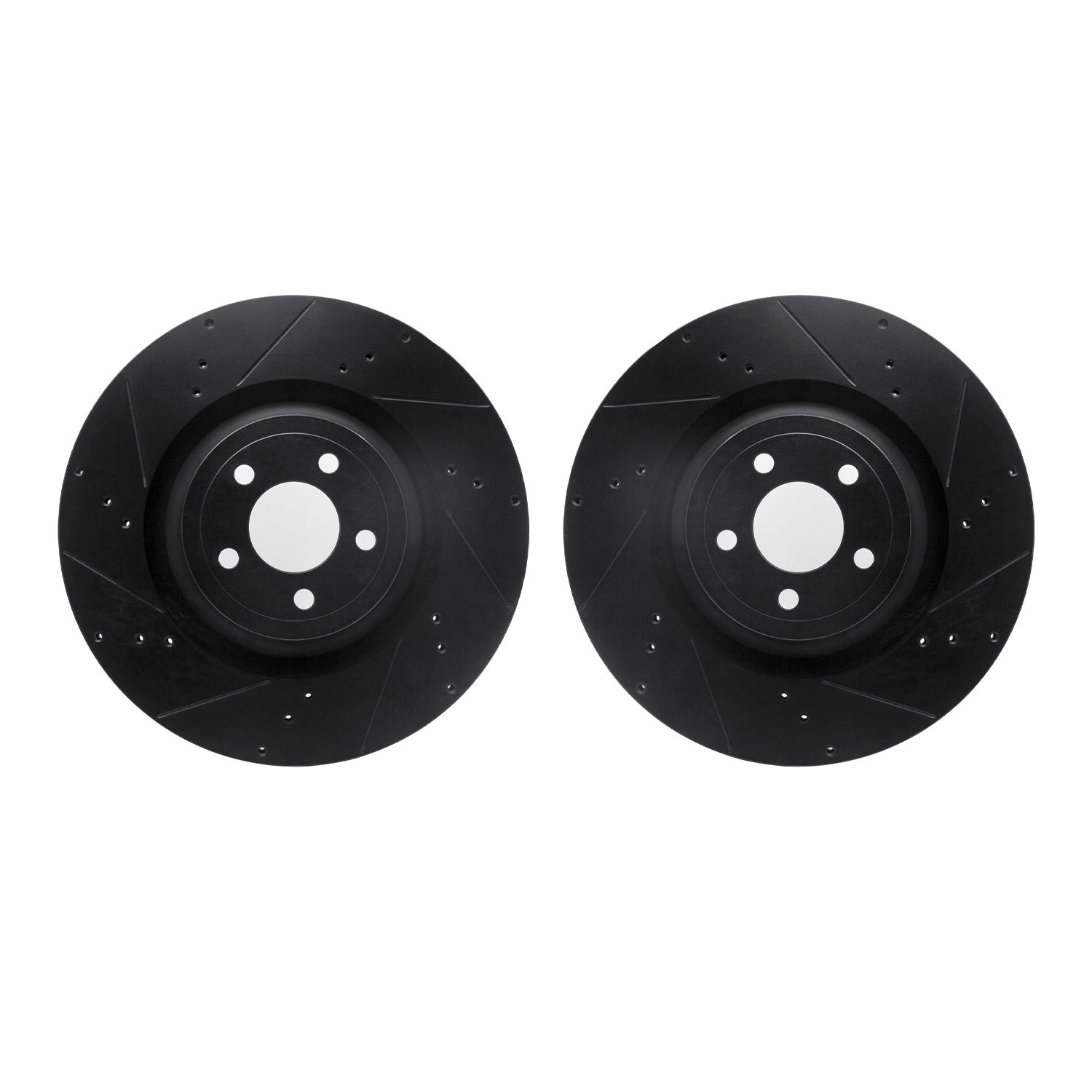 DFC Brake Rotors - Drilled & Slotted - Black