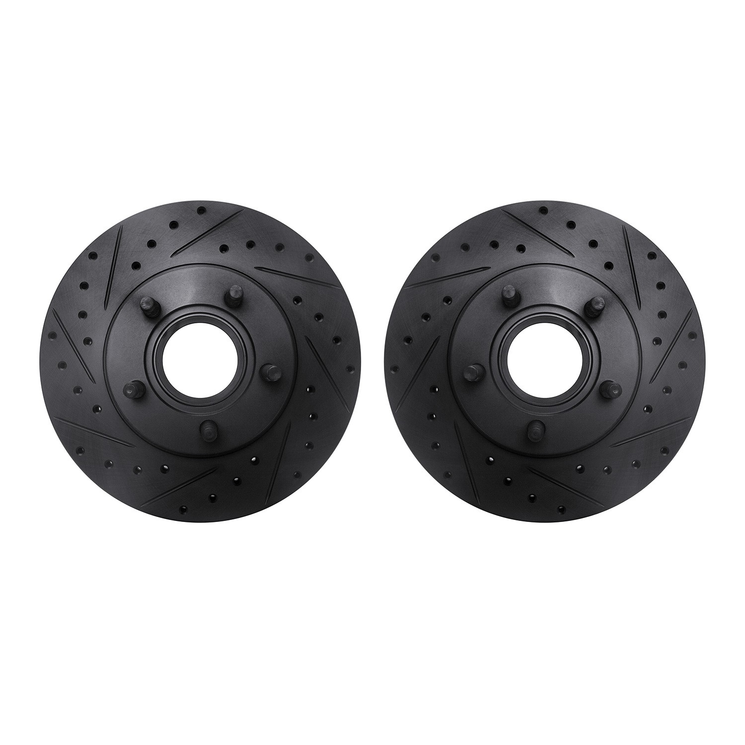 DFC Brake Rotors - Drilled & Slotted - Black