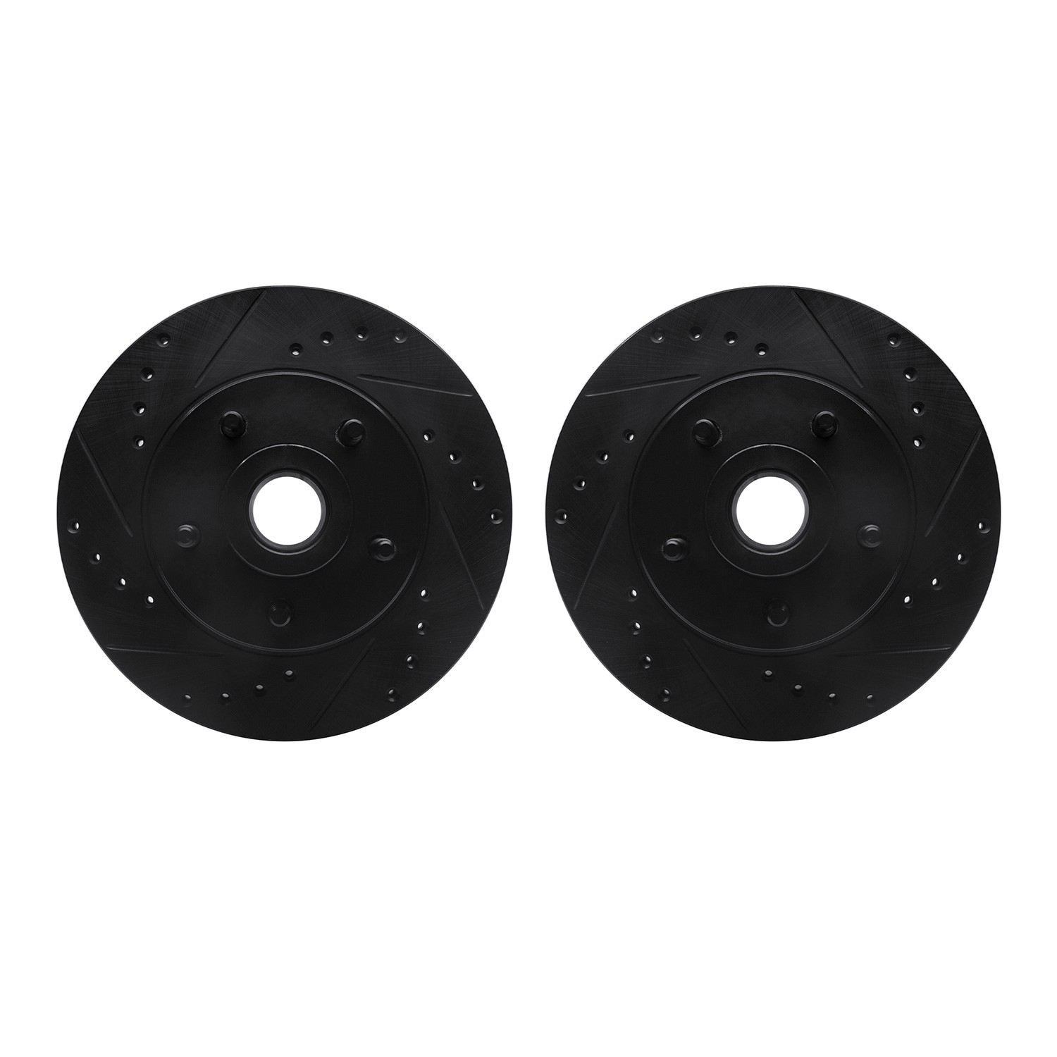 DFC Brake Rotors - Drilled & Slotted - Black