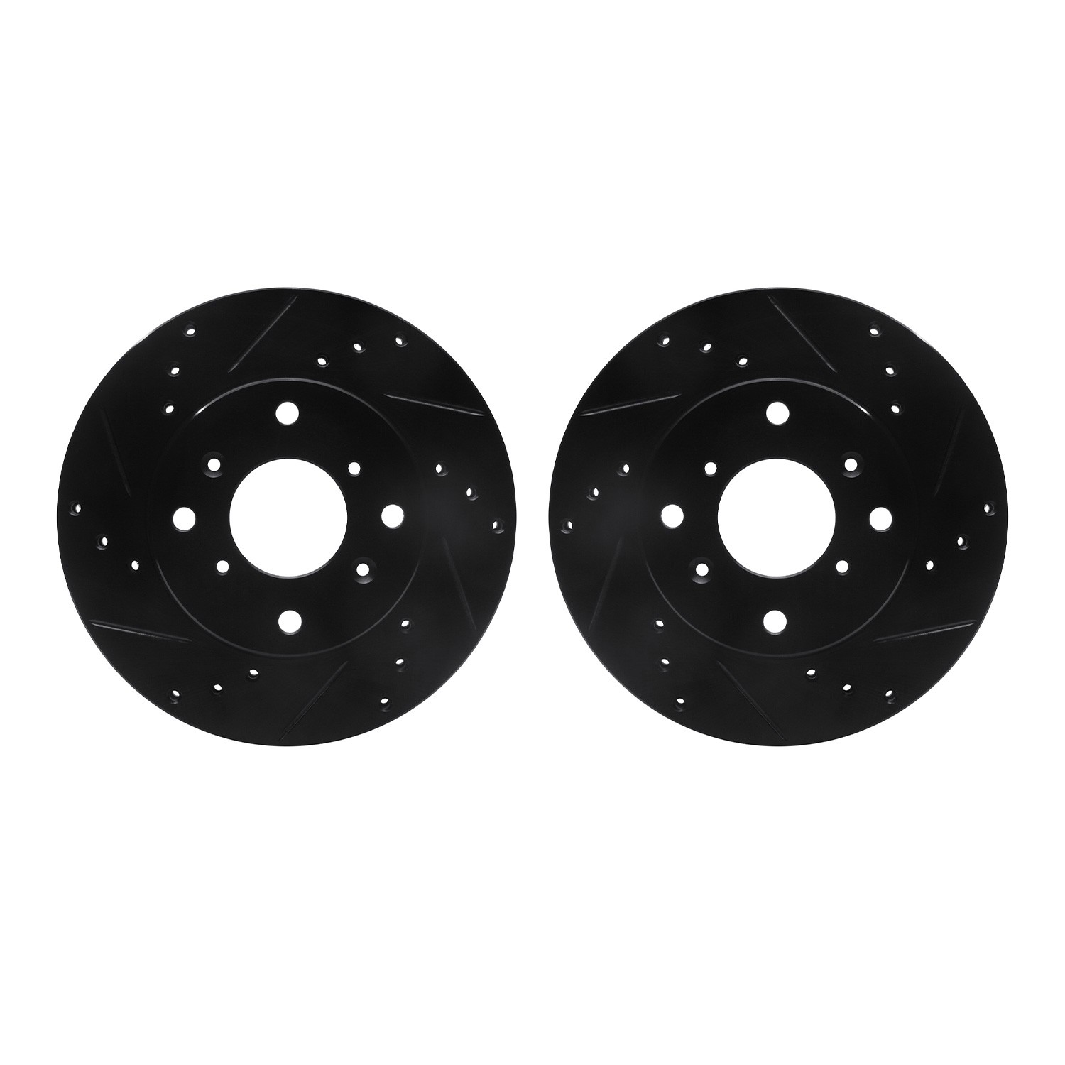 DFC Brake Rotors - Drilled & Slotted - Black