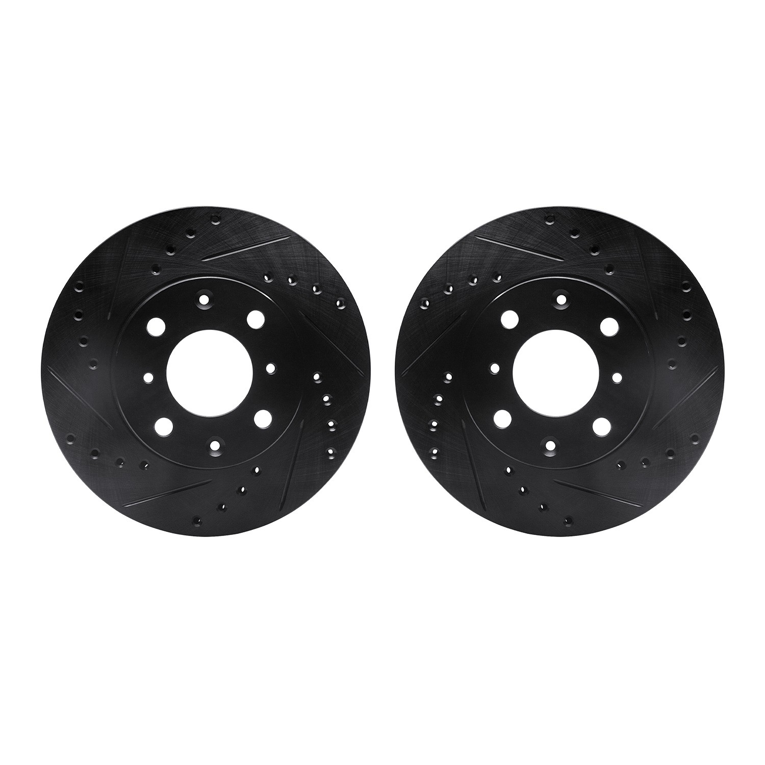 DFC Brake Rotors - Drilled & Slotted - Black