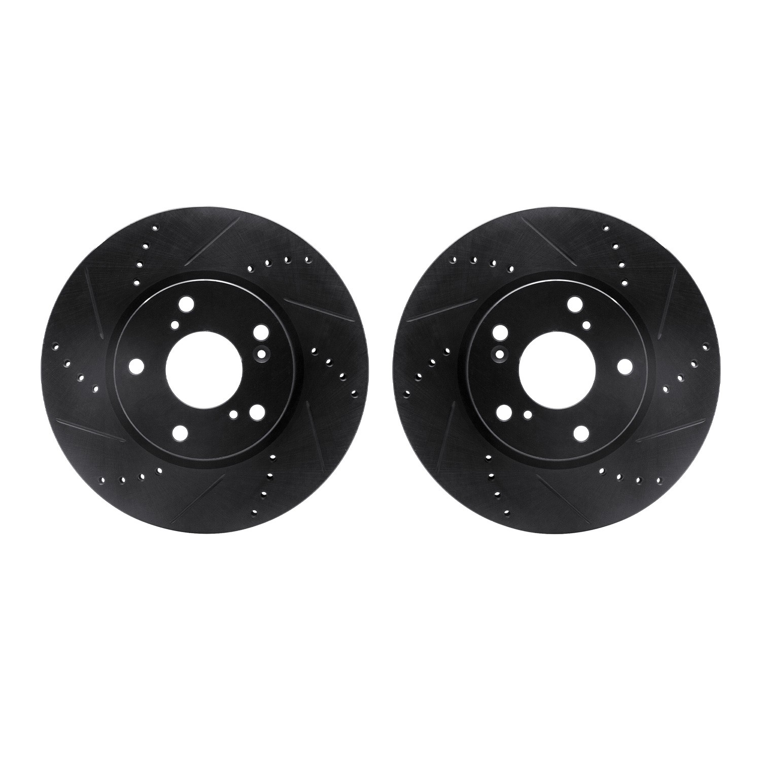 DFC Brake Rotors - Drilled & Slotted - Black