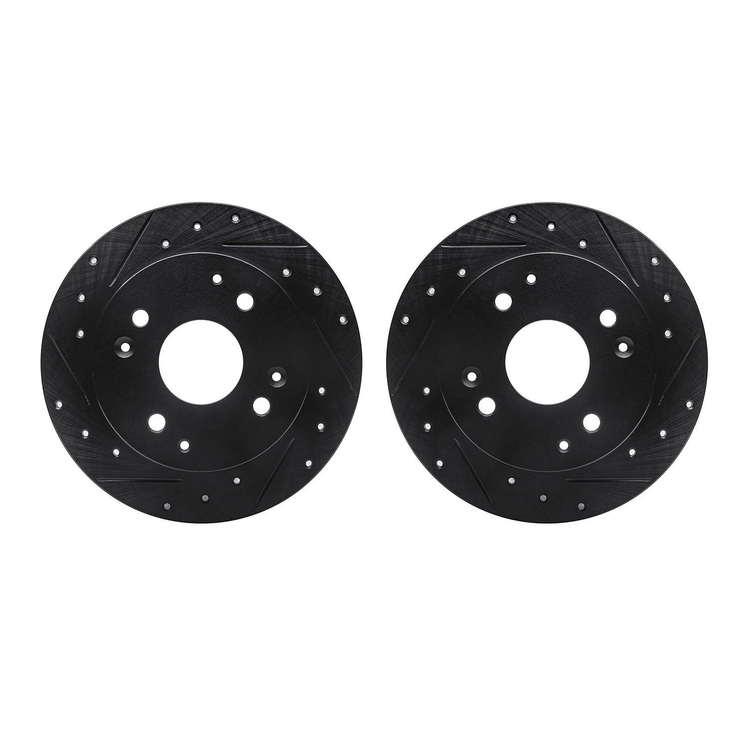 DFC Brake Rotors - Drilled & Slotted - Black
