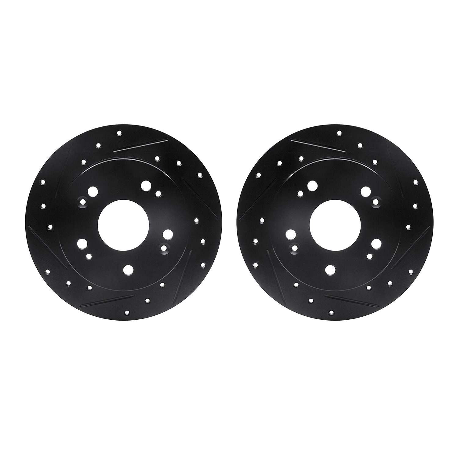 DFC Brake Rotors - Drilled & Slotted - Black