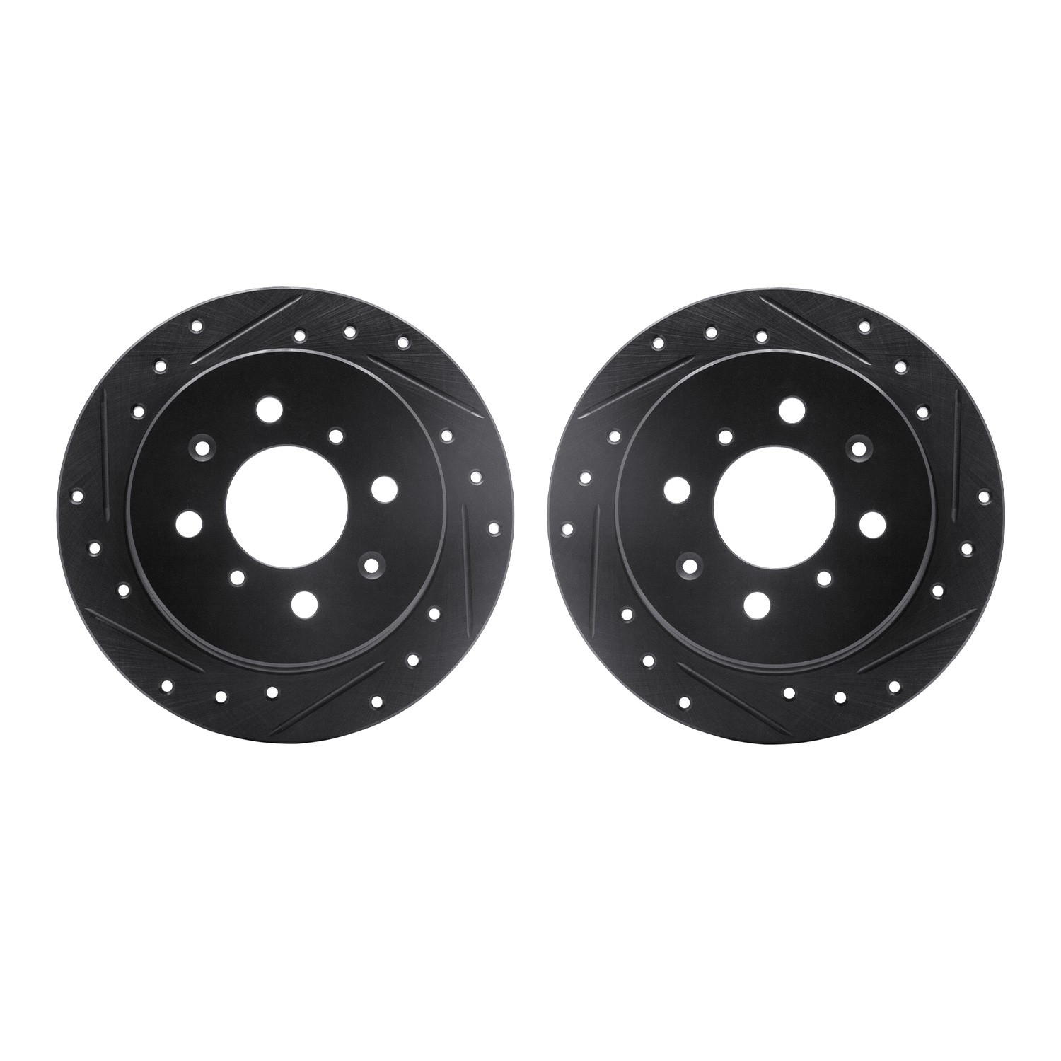 DFC Brake Rotors - Drilled & Slotted - Black