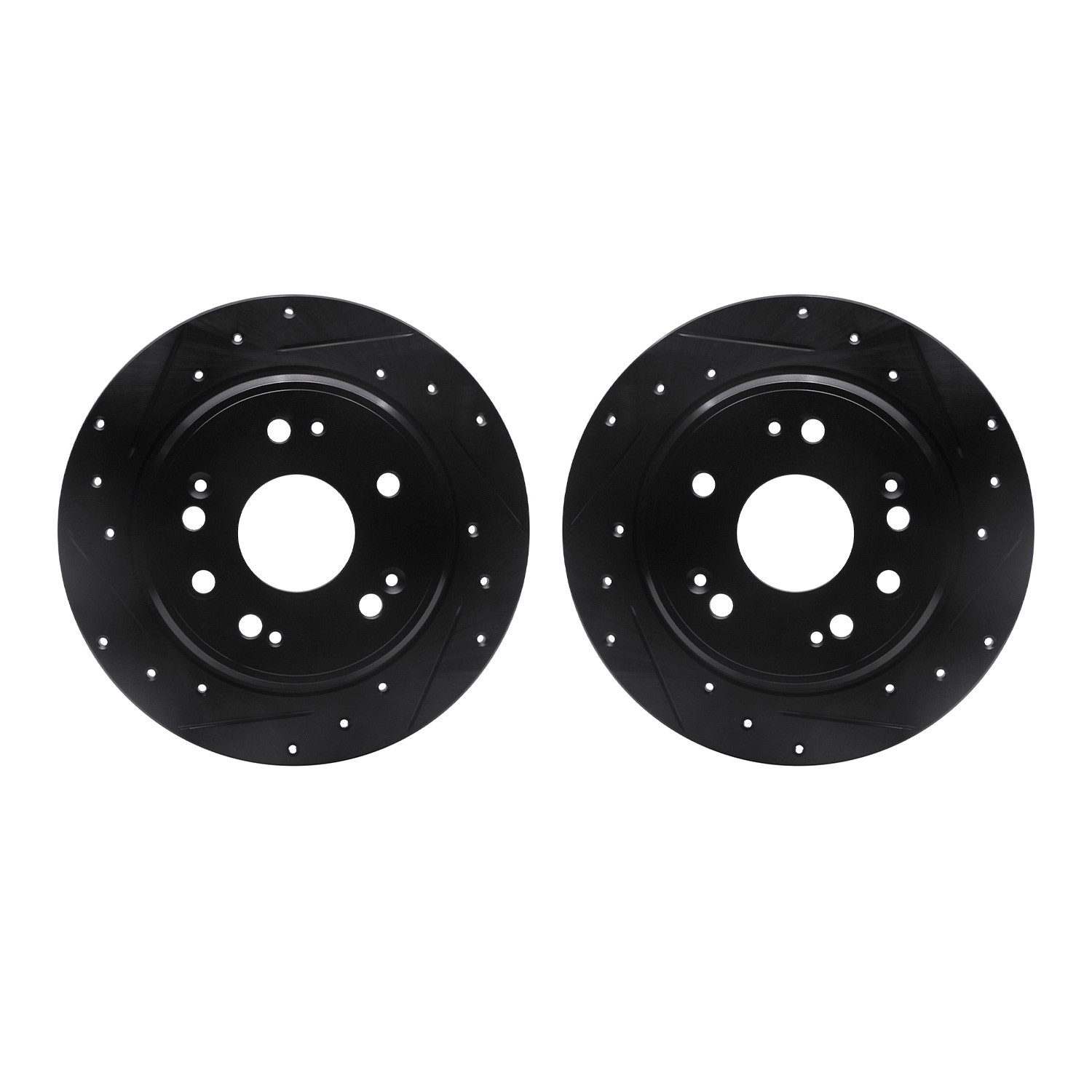 DFC Brake Rotors - Drilled & Slotted - Black