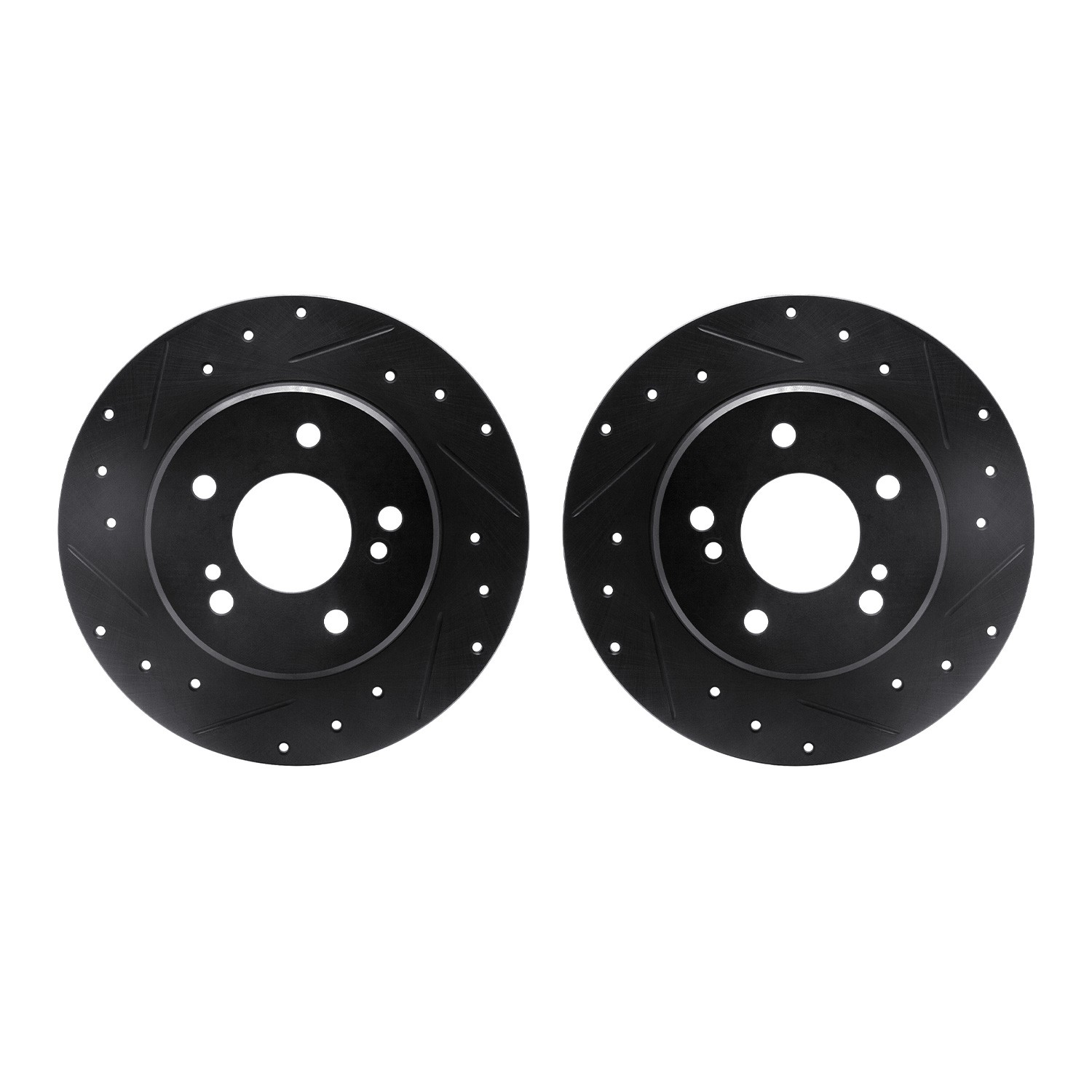 DFC Brake Rotors - Drilled & Slotted - Black