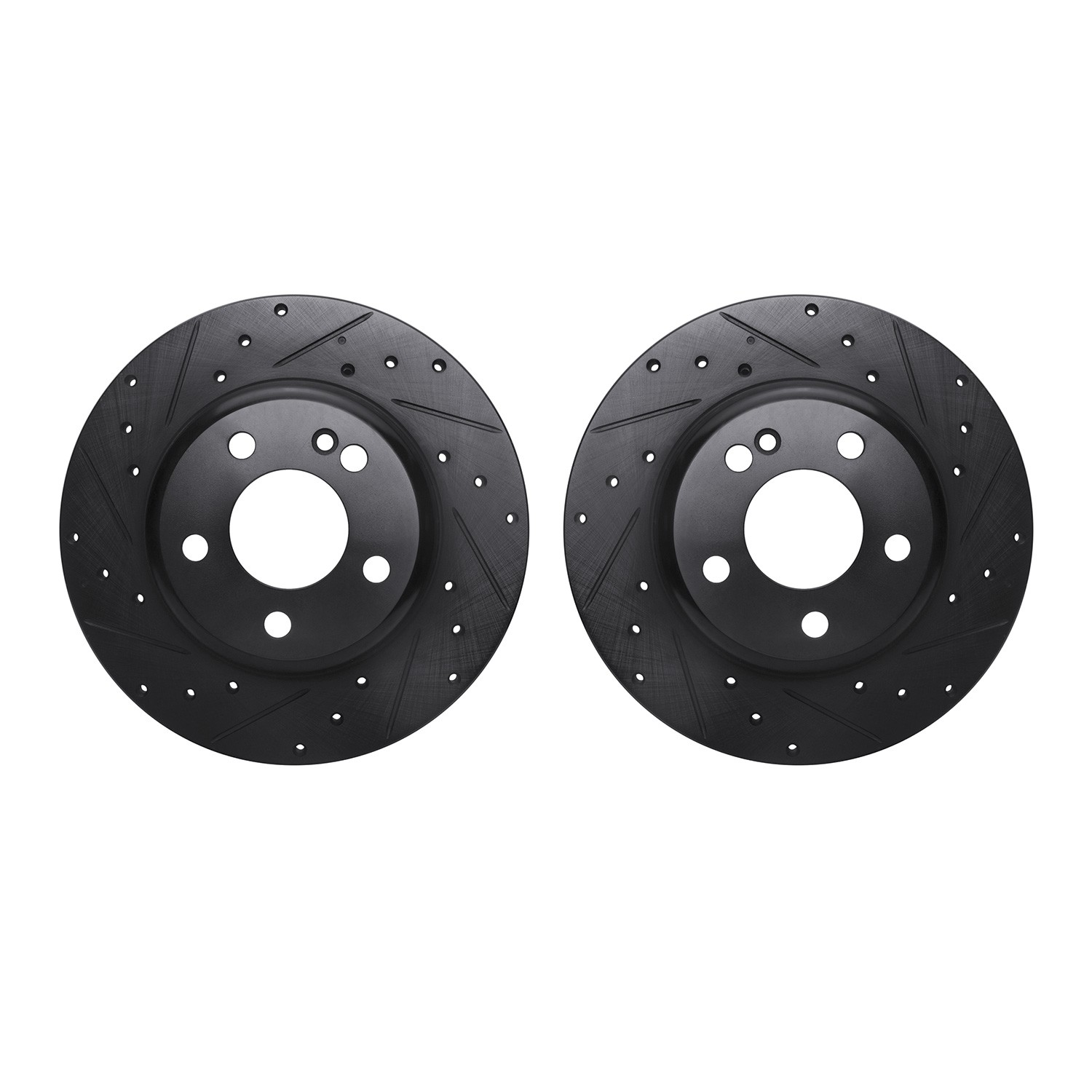 DFC Brake Rotors - Drilled & Slotted - Black