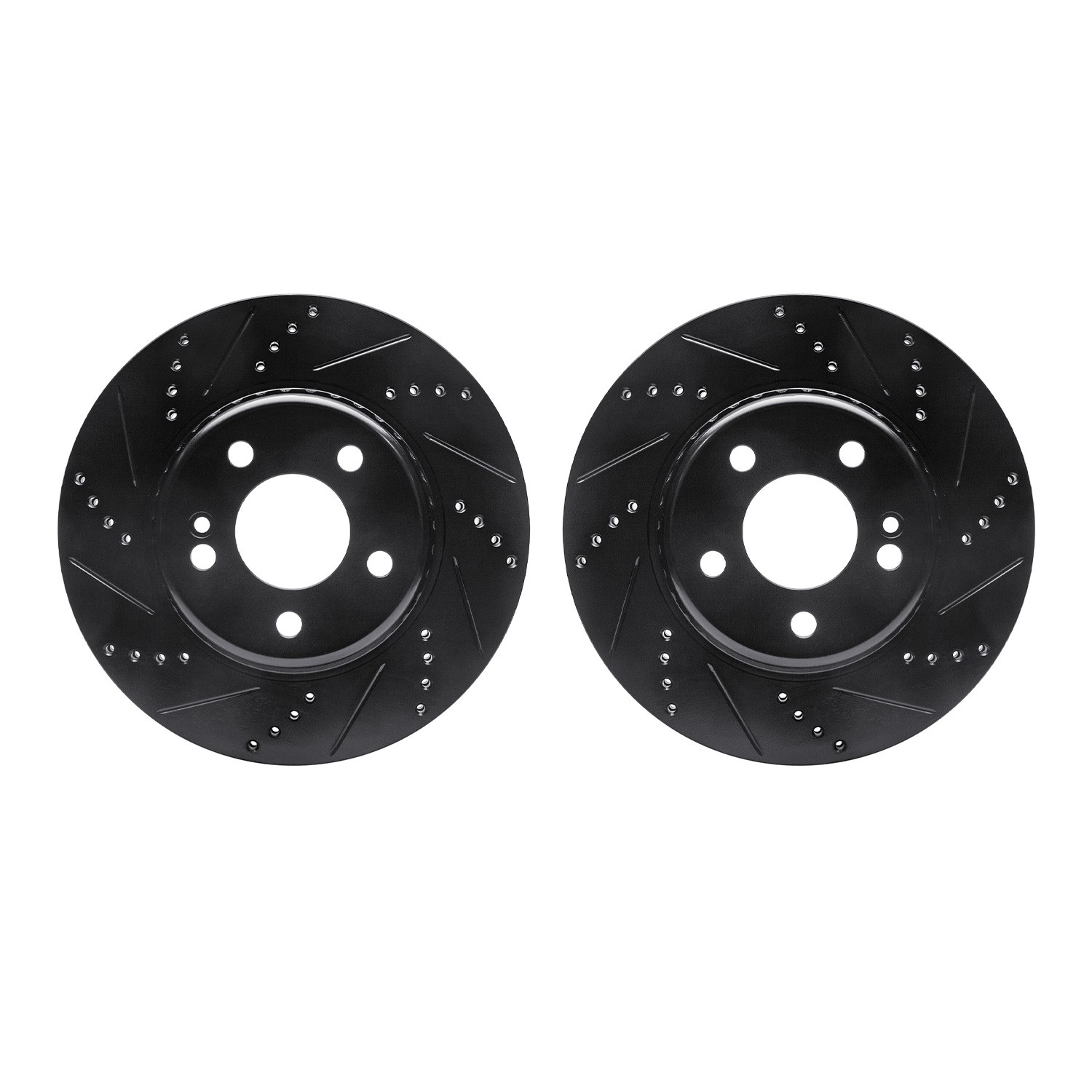 DFC Brake Rotors - Drilled & Slotted - Black