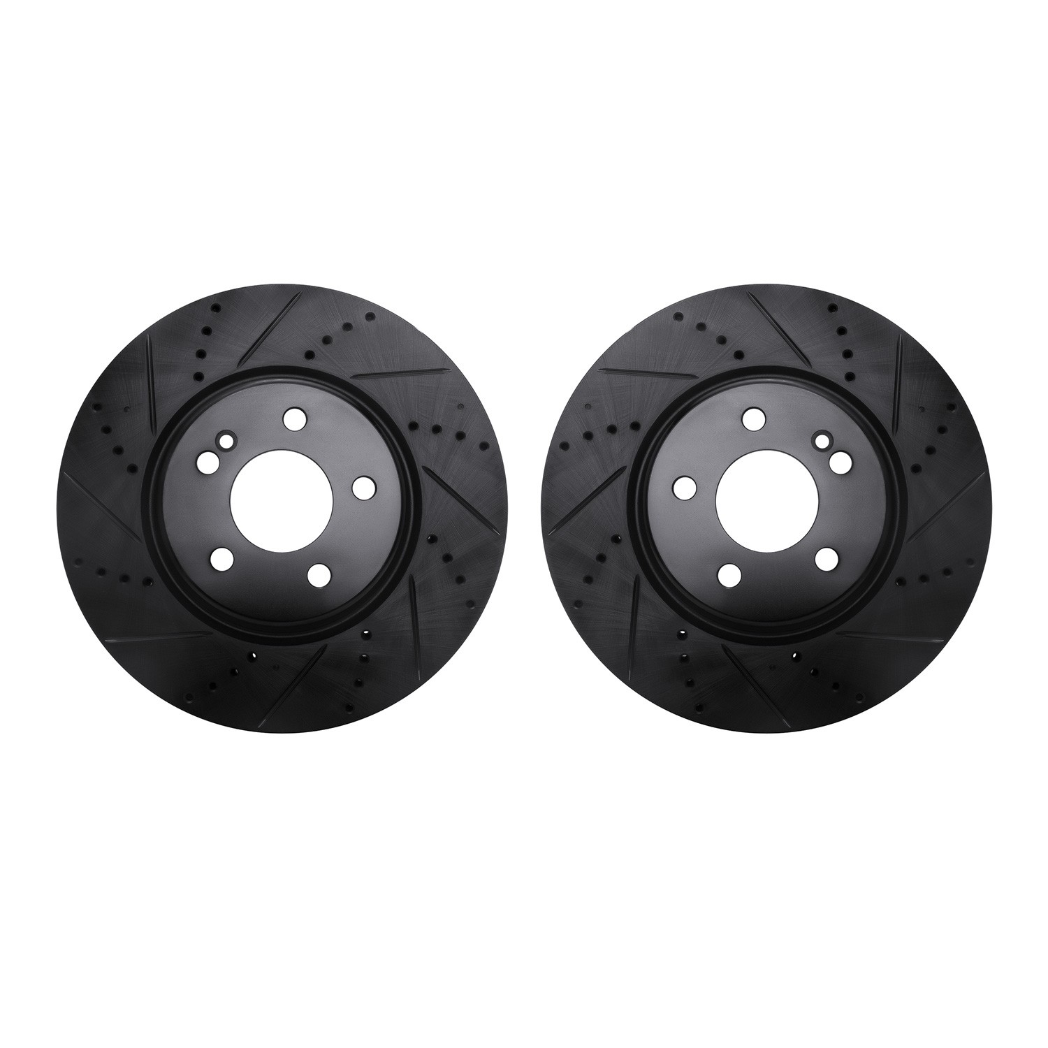 DFC Brake Rotors - Drilled & Slotted - Black