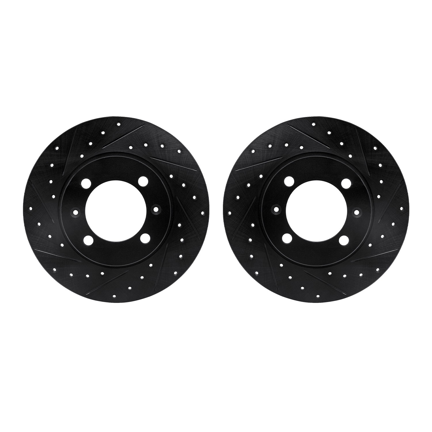 DFC Brake Rotors - Drilled & Slotted - Black