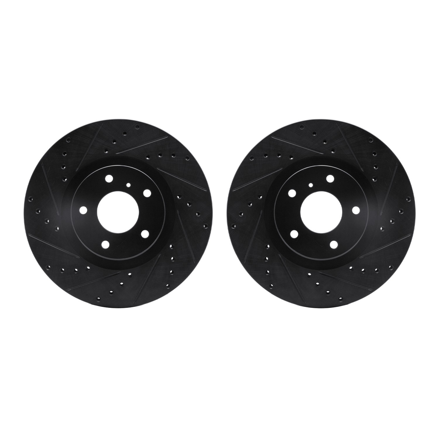 DFC Brake Rotors - Drilled & Slotted - Black