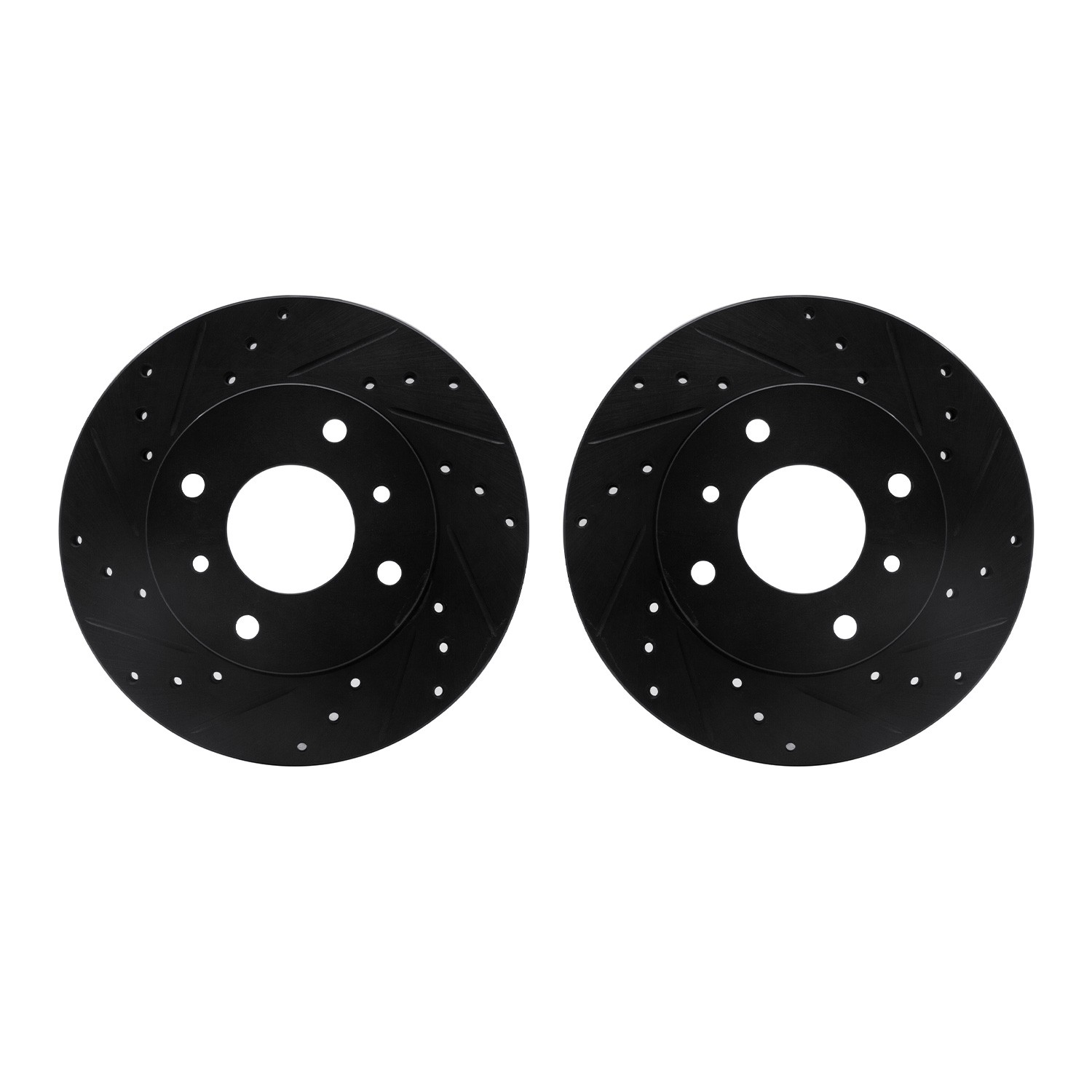 DFC Brake Rotors - Drilled & Slotted - Black