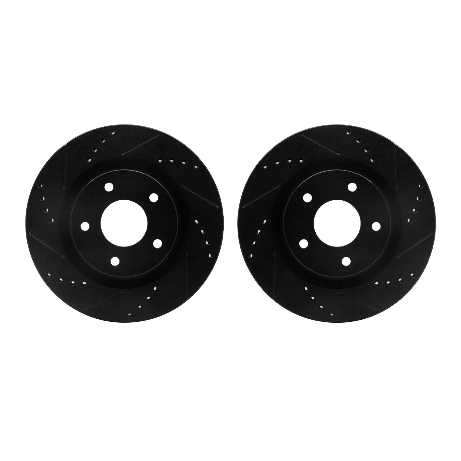DFC Brake Rotors - Drilled & Slotted - Black