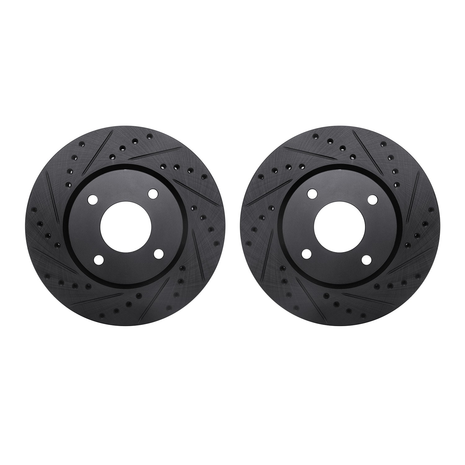 DFC Brake Rotors - Drilled & Slotted - Black