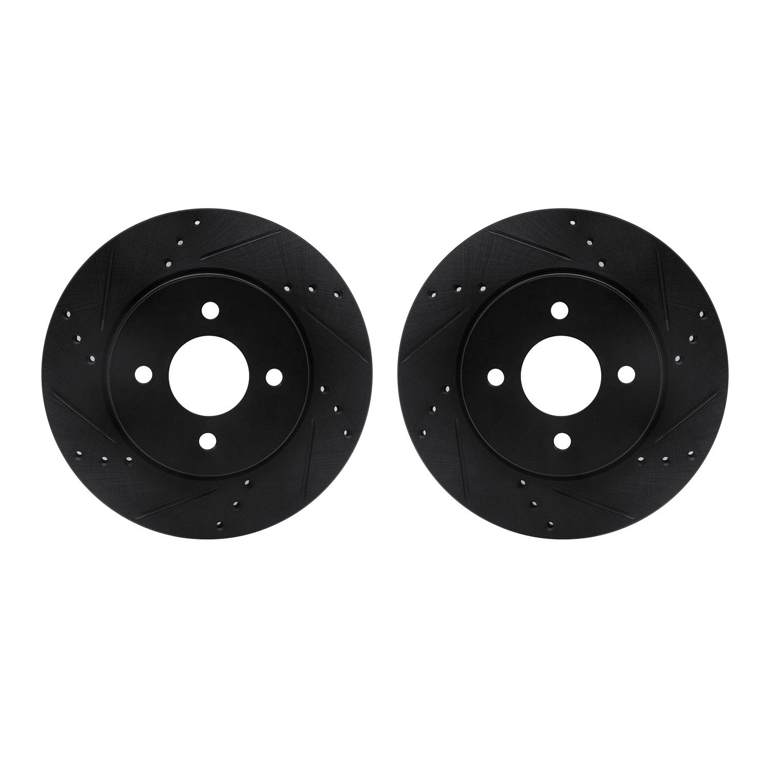 DFC Brake Rotors - Drilled & Slotted - Black