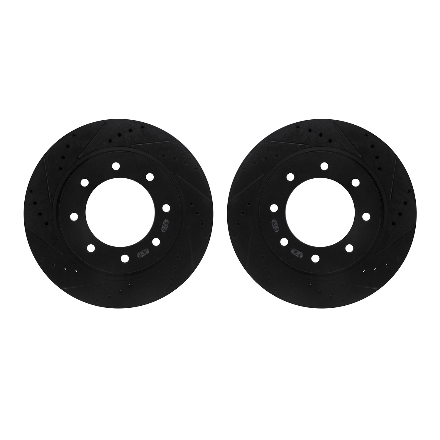 DFC Brake Rotors - Drilled & Slotted - Black