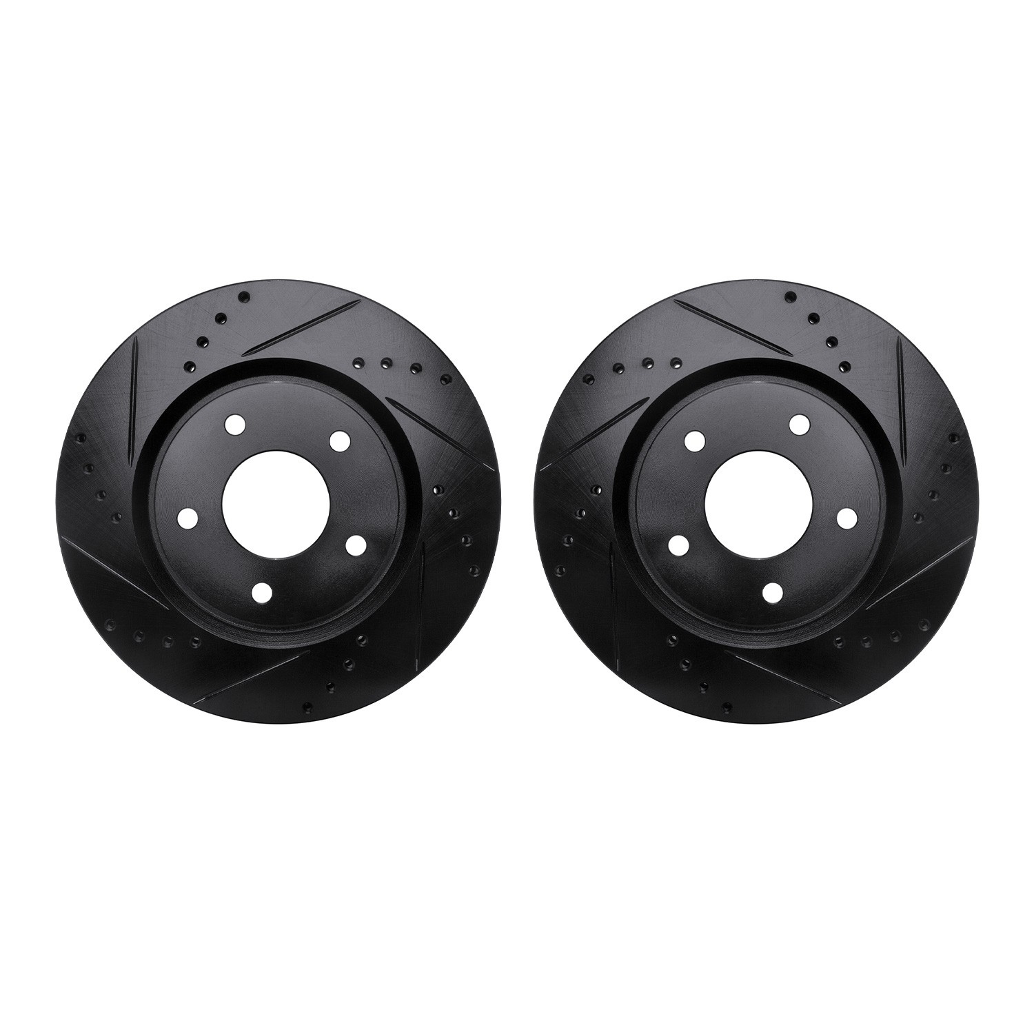 DFC Brake Rotors - Drilled & Slotted - Black