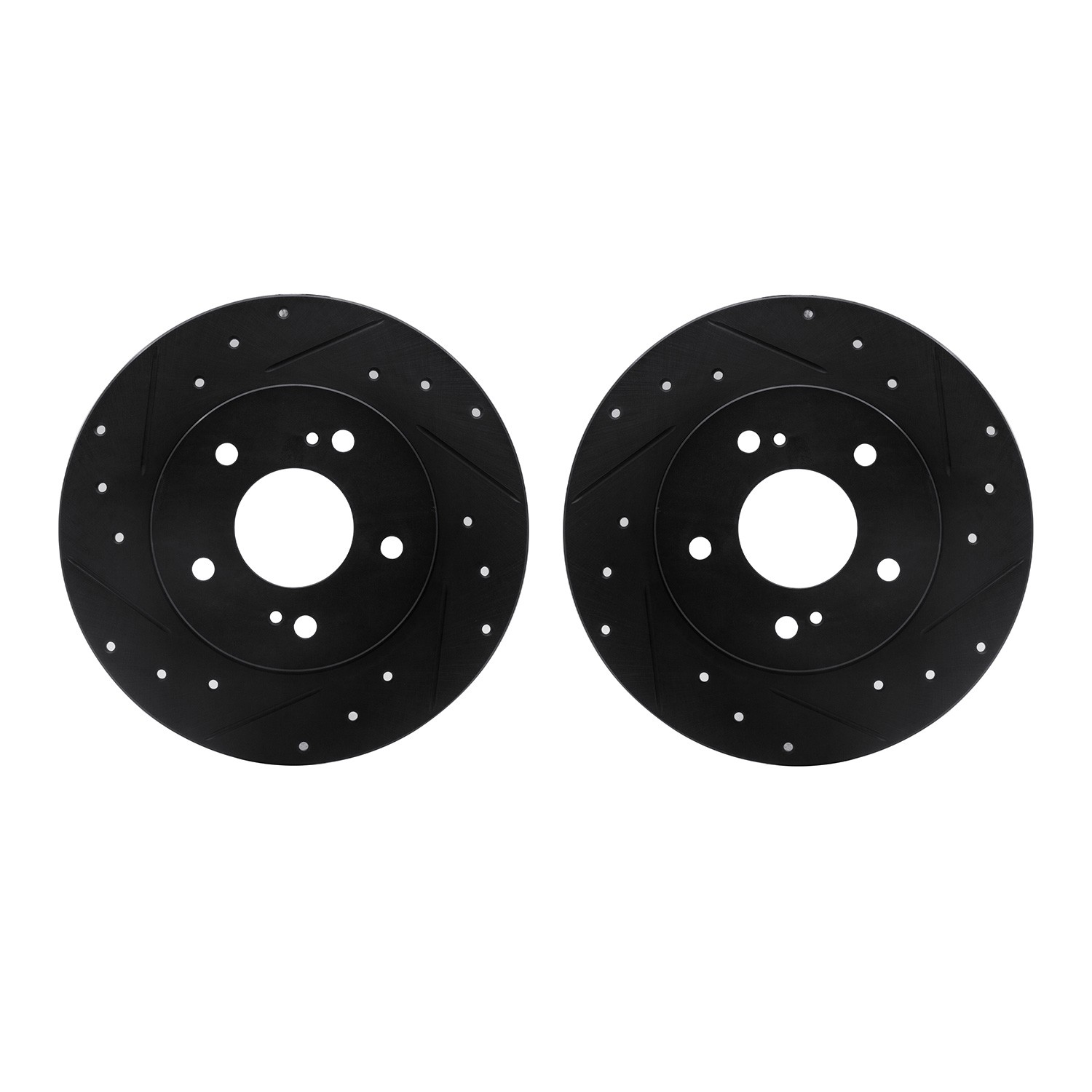 DFC Brake Rotors - Drilled & Slotted - Black
