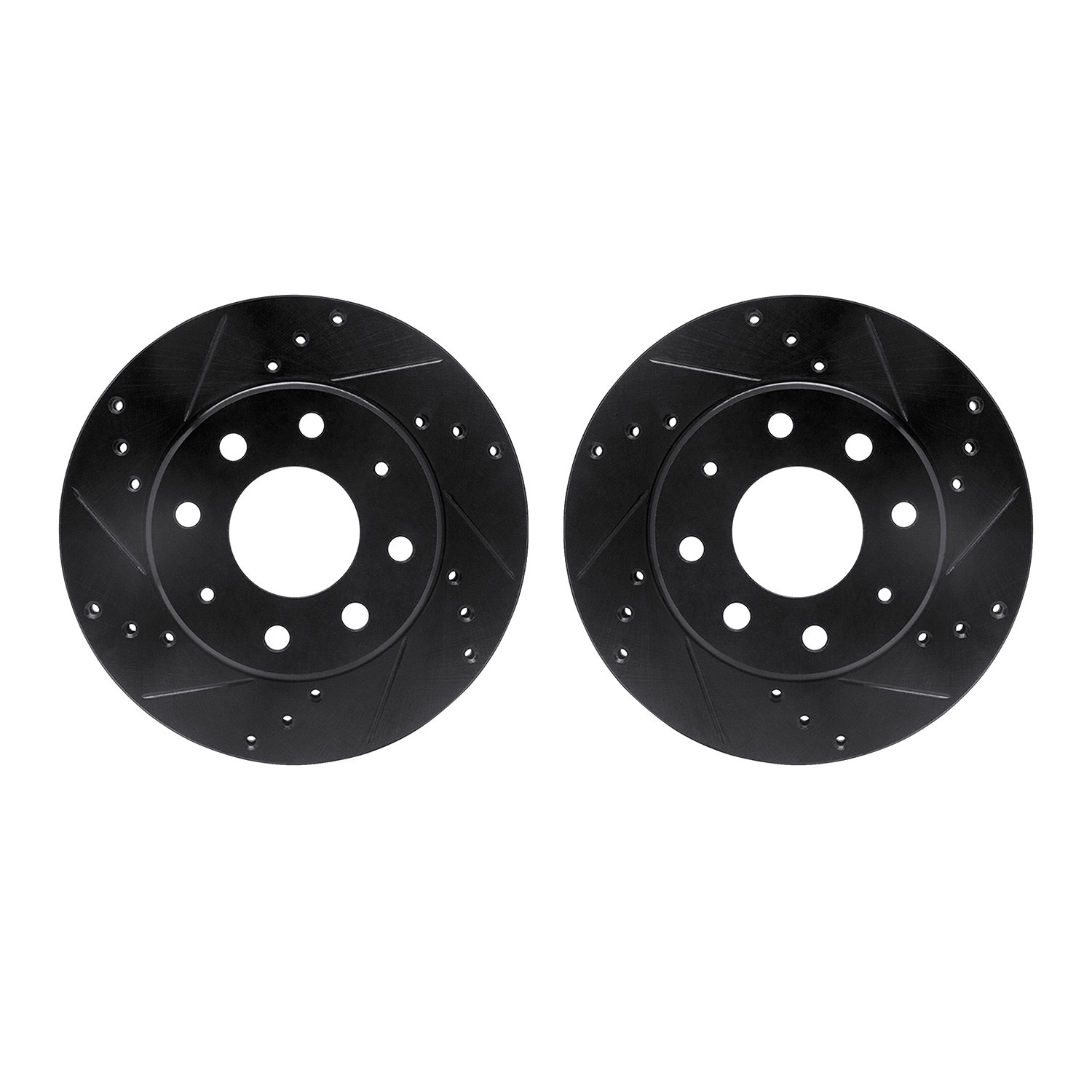 DFC Brake Rotors - Drilled & Slotted - Black