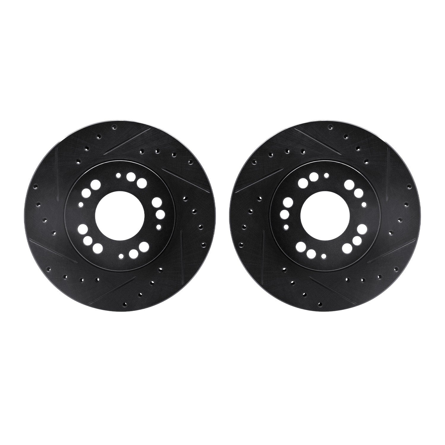 DFC Brake Rotors - Drilled & Slotted - Black