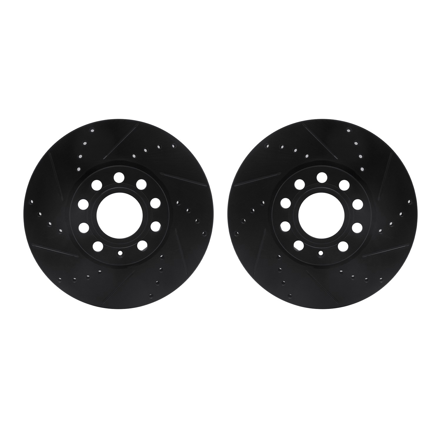 DFC Brake Rotors - Drilled & Slotted - Black