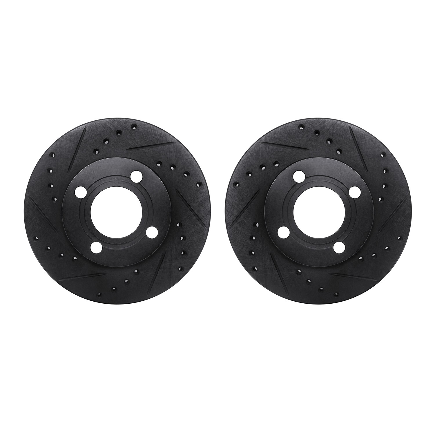 DFC Brake Rotors - Drilled & Slotted - Black