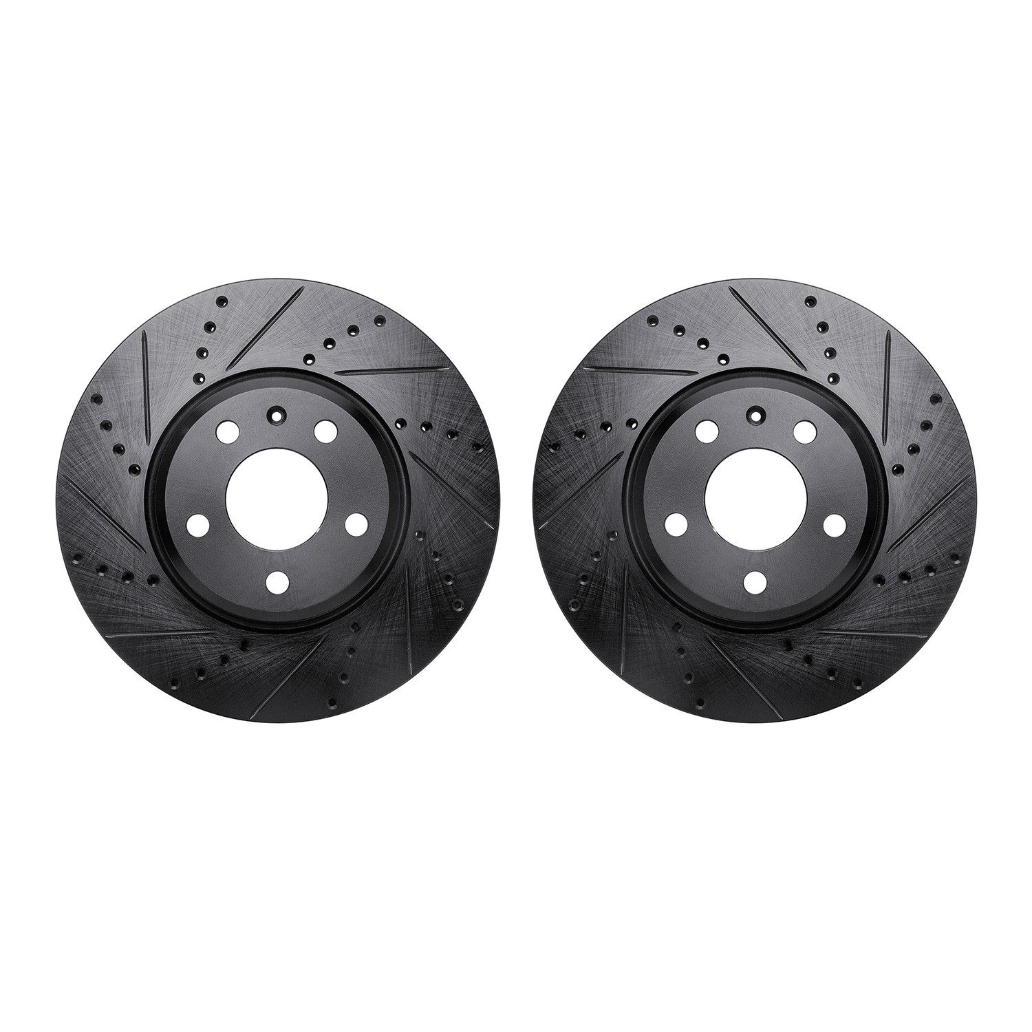 DFC Brake Rotors - Drilled & Slotted - Black