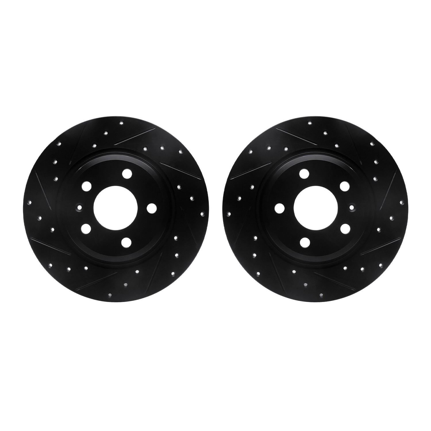 DFC Brake Rotors - Drilled & Slotted - Black