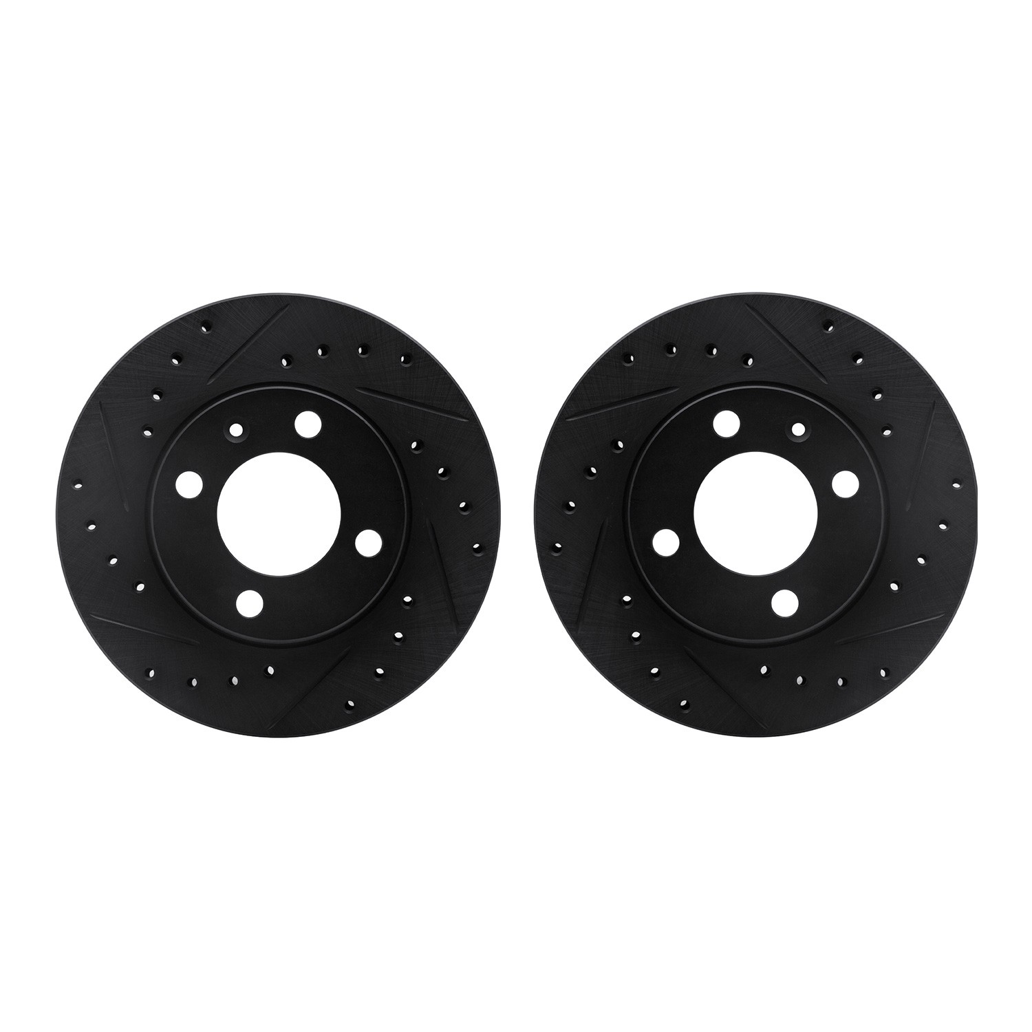 DFC Brake Rotors - Drilled & Slotted - Black