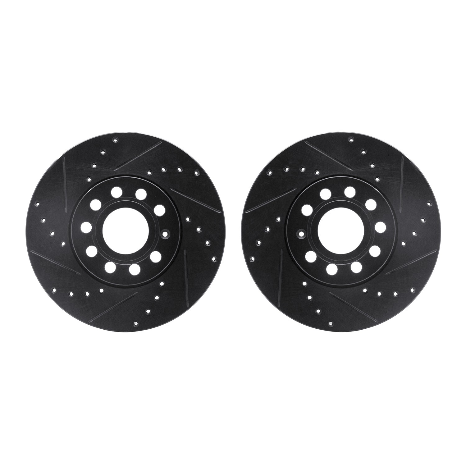 DFC Brake Rotors - Drilled & Slotted - Black