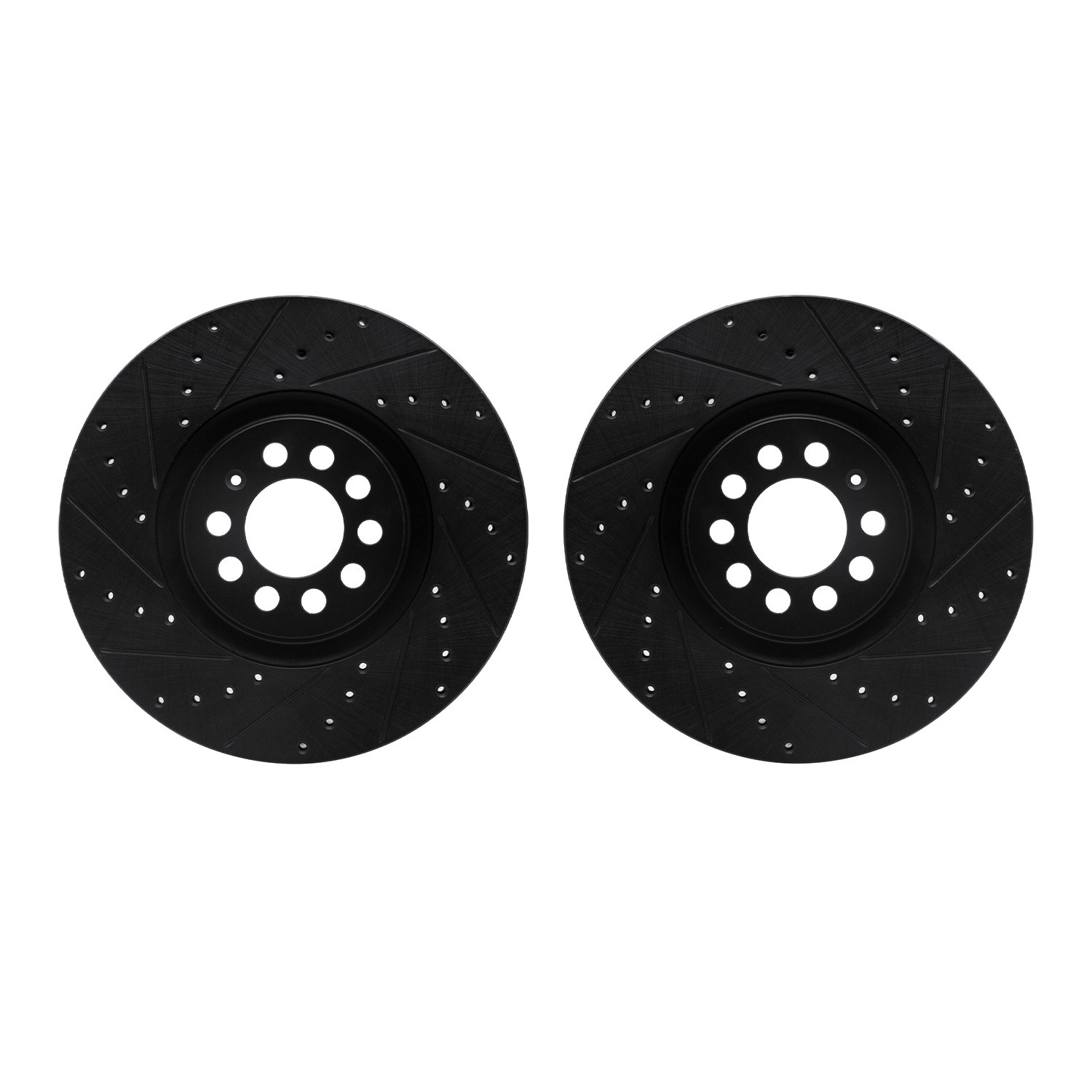 DFC Brake Rotors - Drilled & Slotted - Black