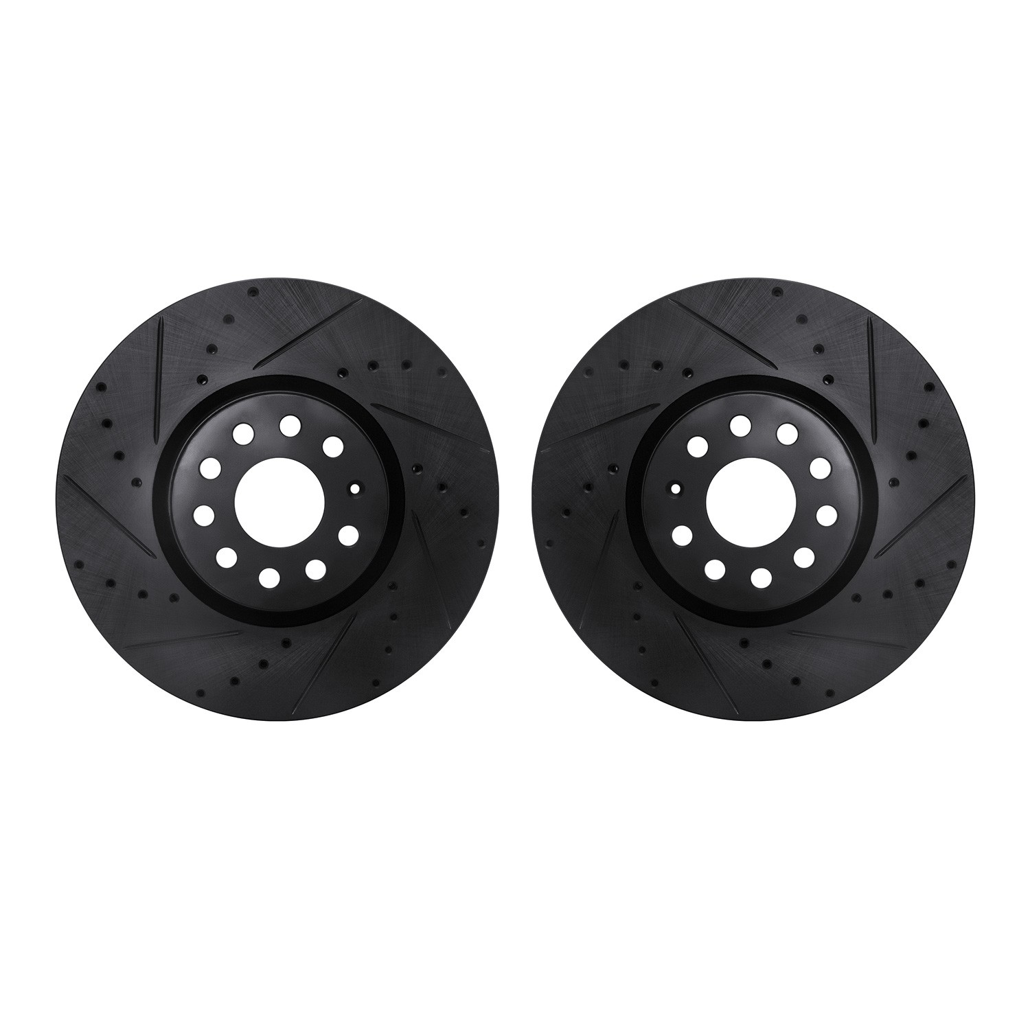 DFC Brake Rotors - Drilled & Slotted - Black