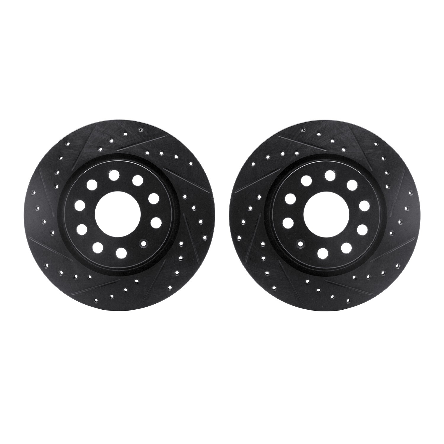 DFC Brake Rotors - Drilled & Slotted - Black