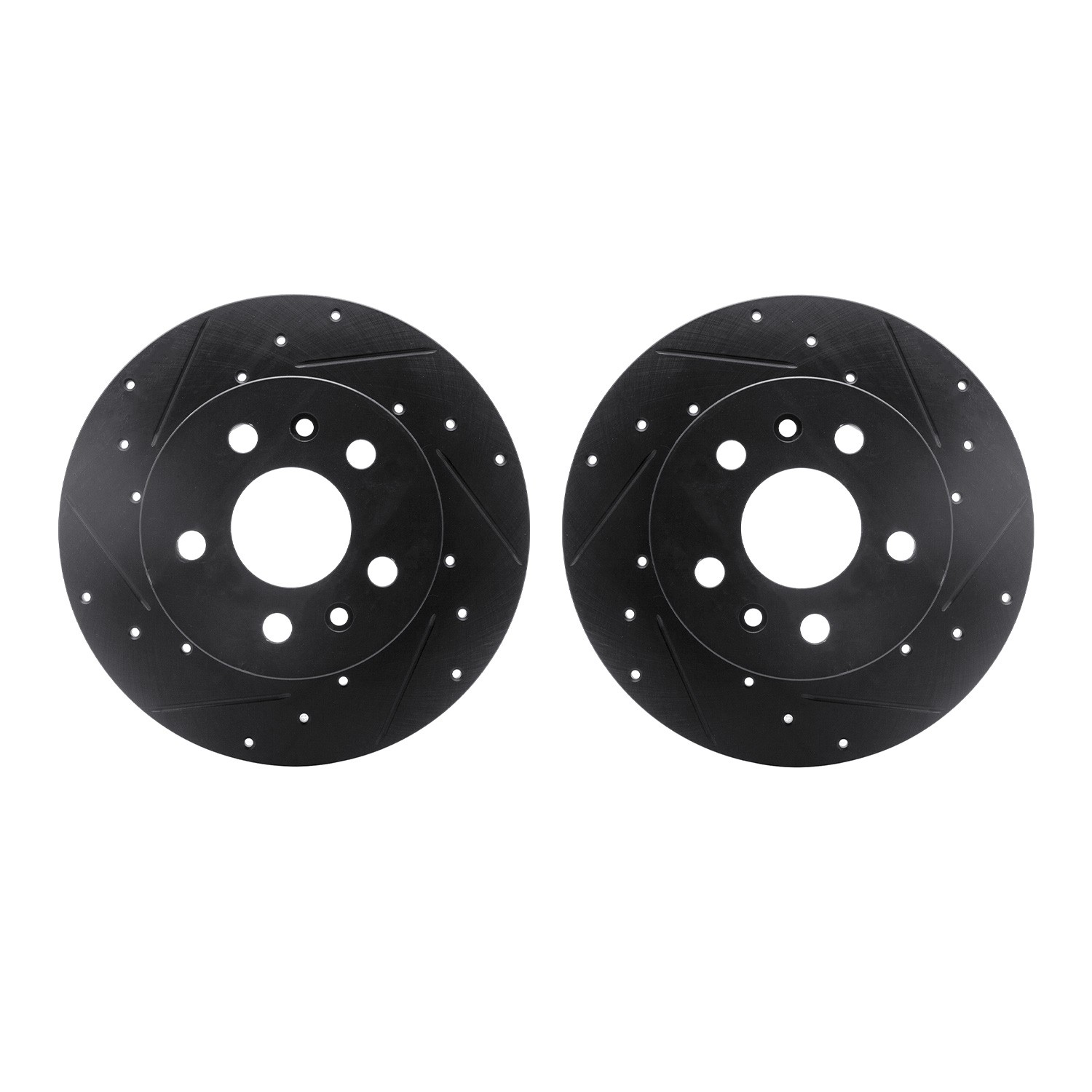 DFC Brake Rotors - Drilled & Slotted - Black