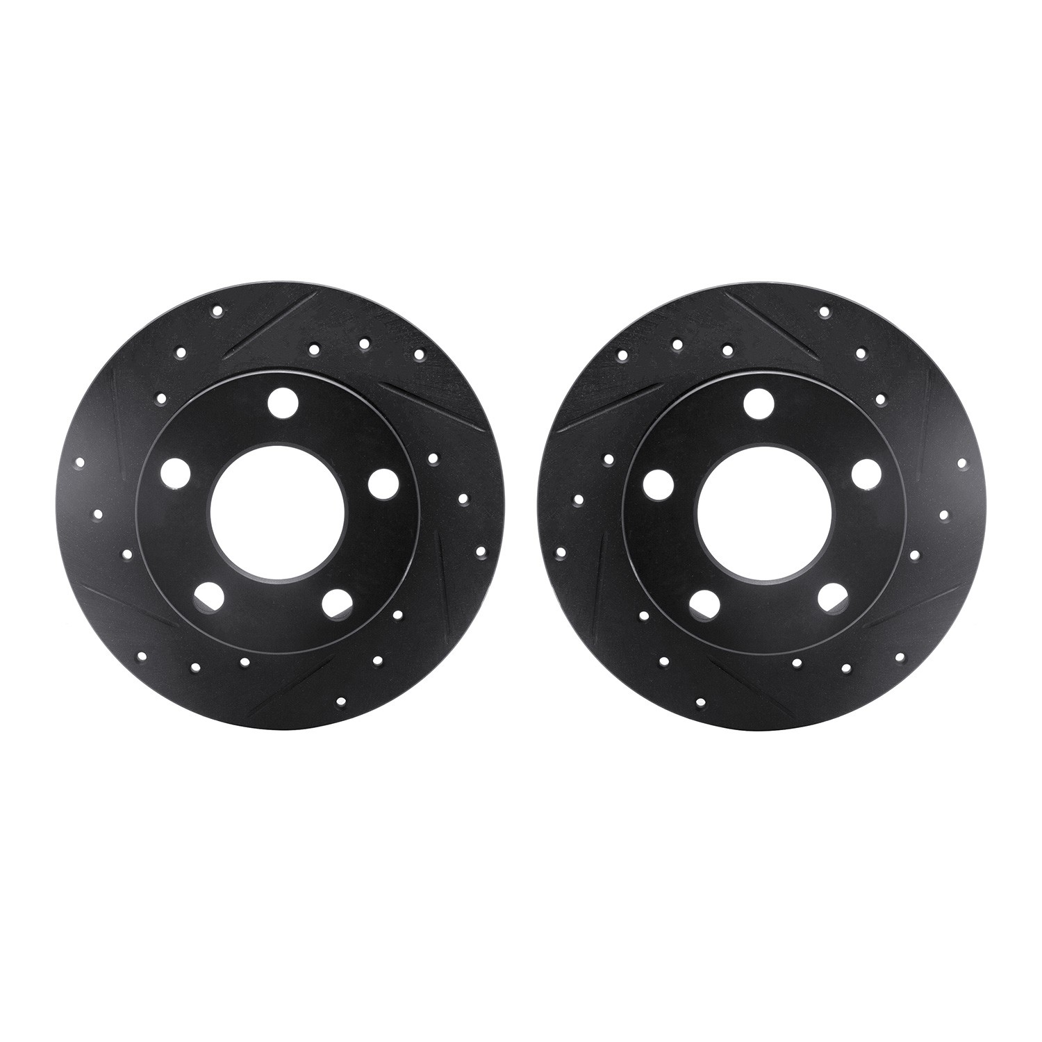 DFC Brake Rotors - Drilled & Slotted - Black