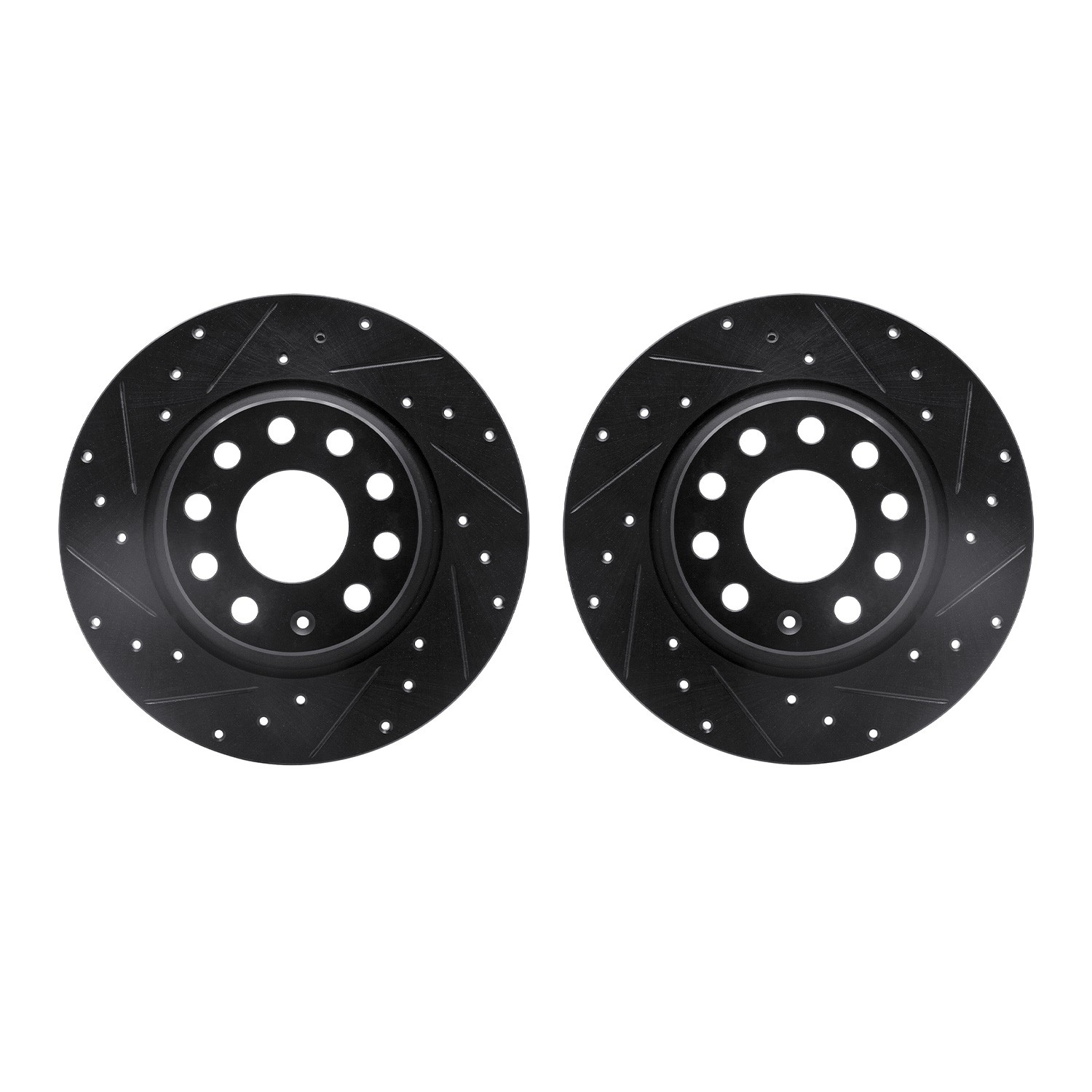 DFC Brake Rotors - Drilled & Slotted - Black