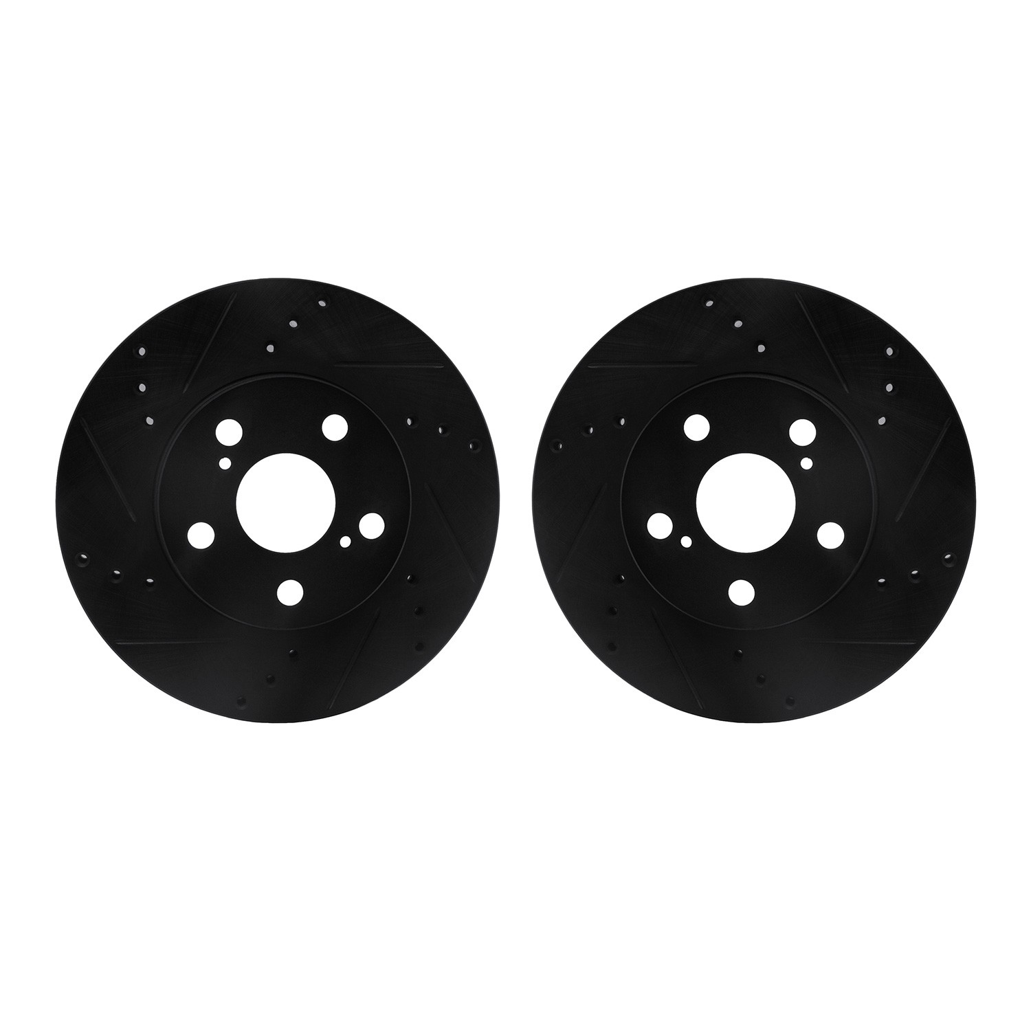 DFC Brake Rotors - Drilled & Slotted - Black