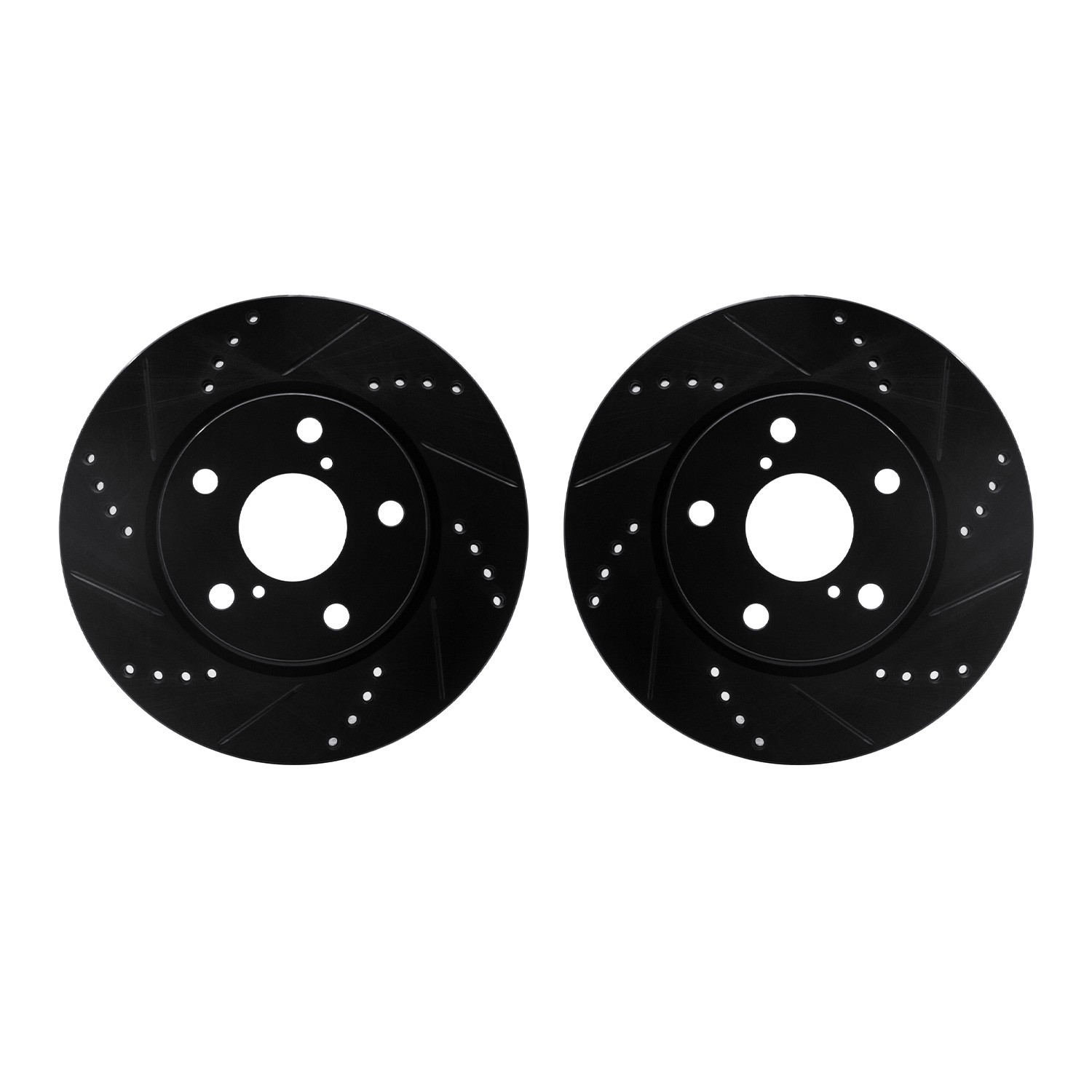 DFC Brake Rotors - Drilled & Slotted - Black
