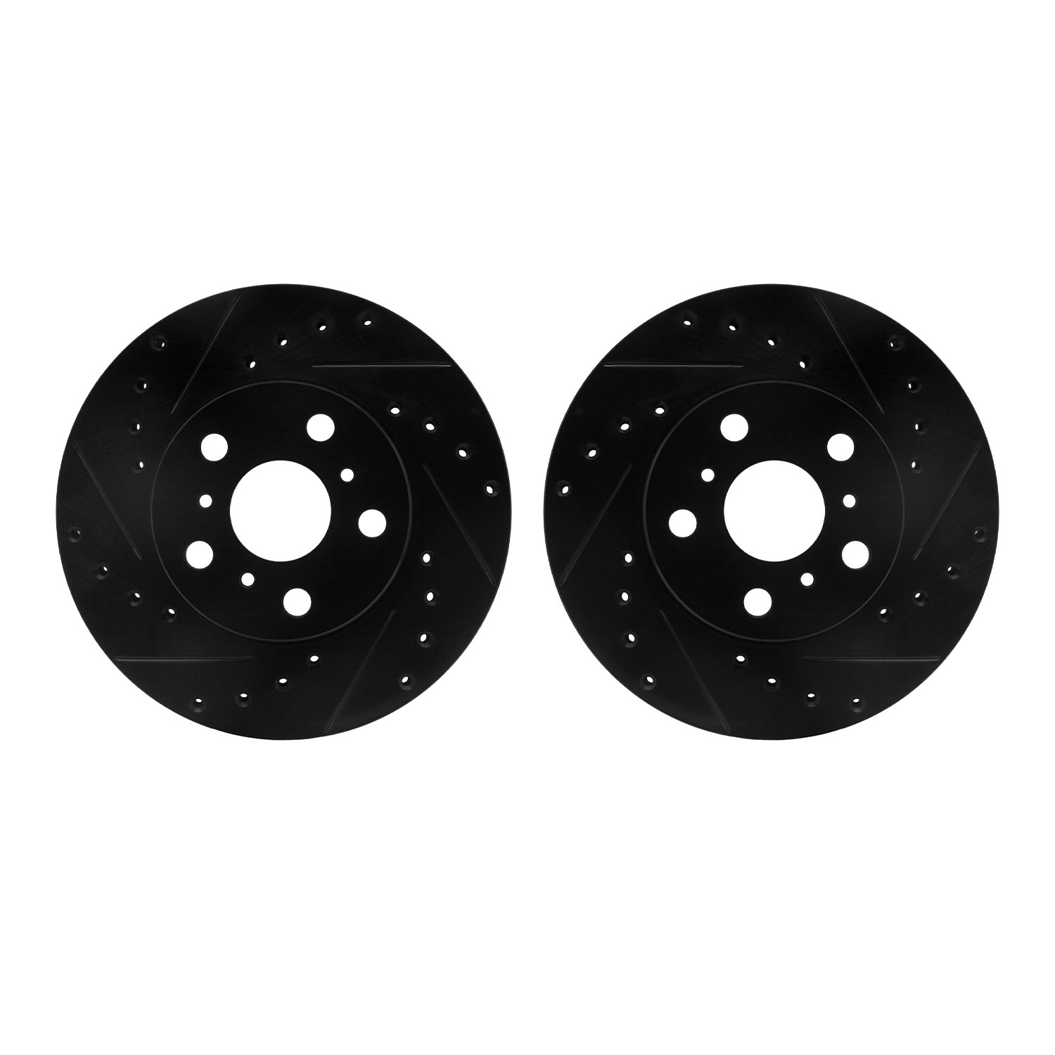 DFC Brake Rotors - Drilled & Slotted - Black