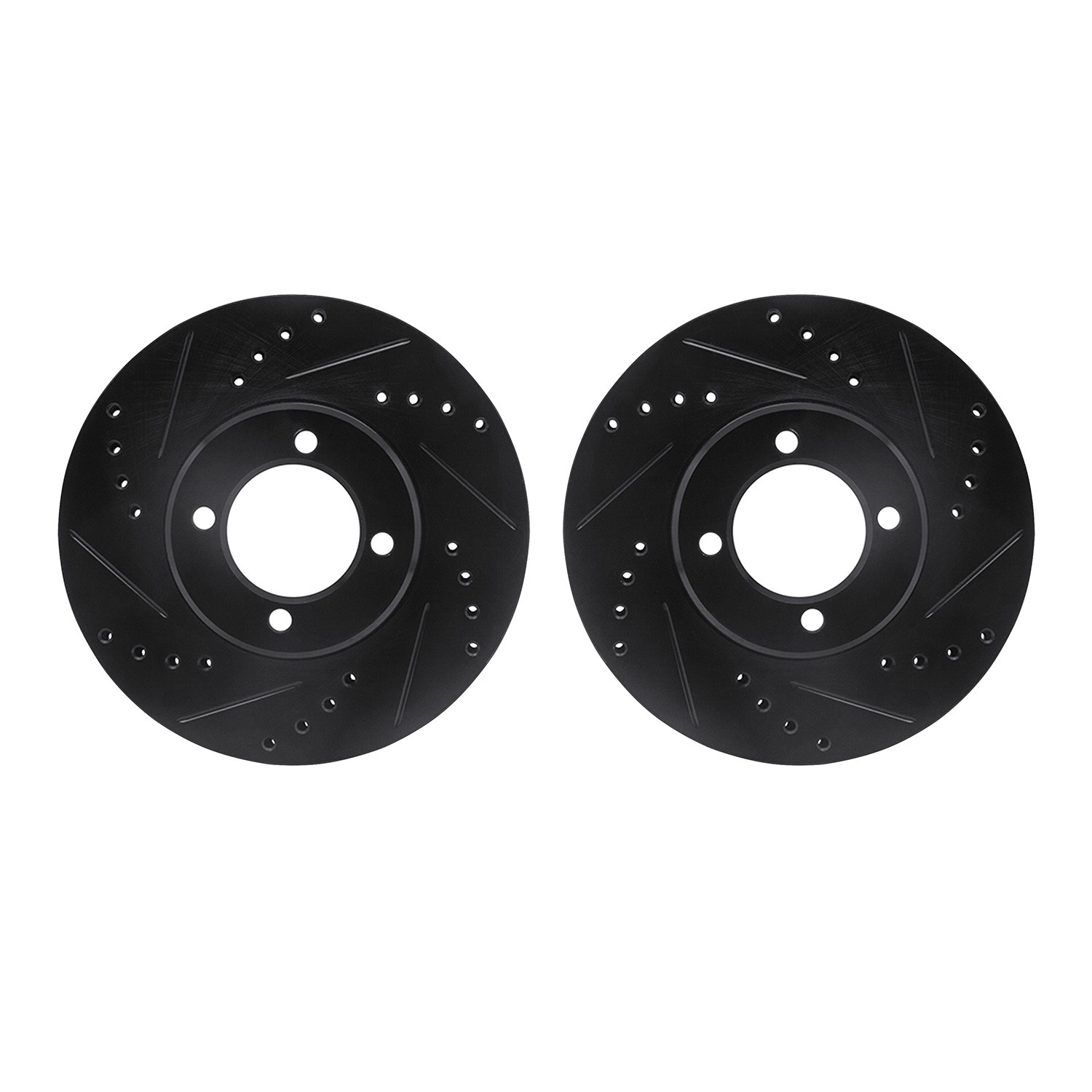DFC Brake Rotors - Drilled & Slotted - Black