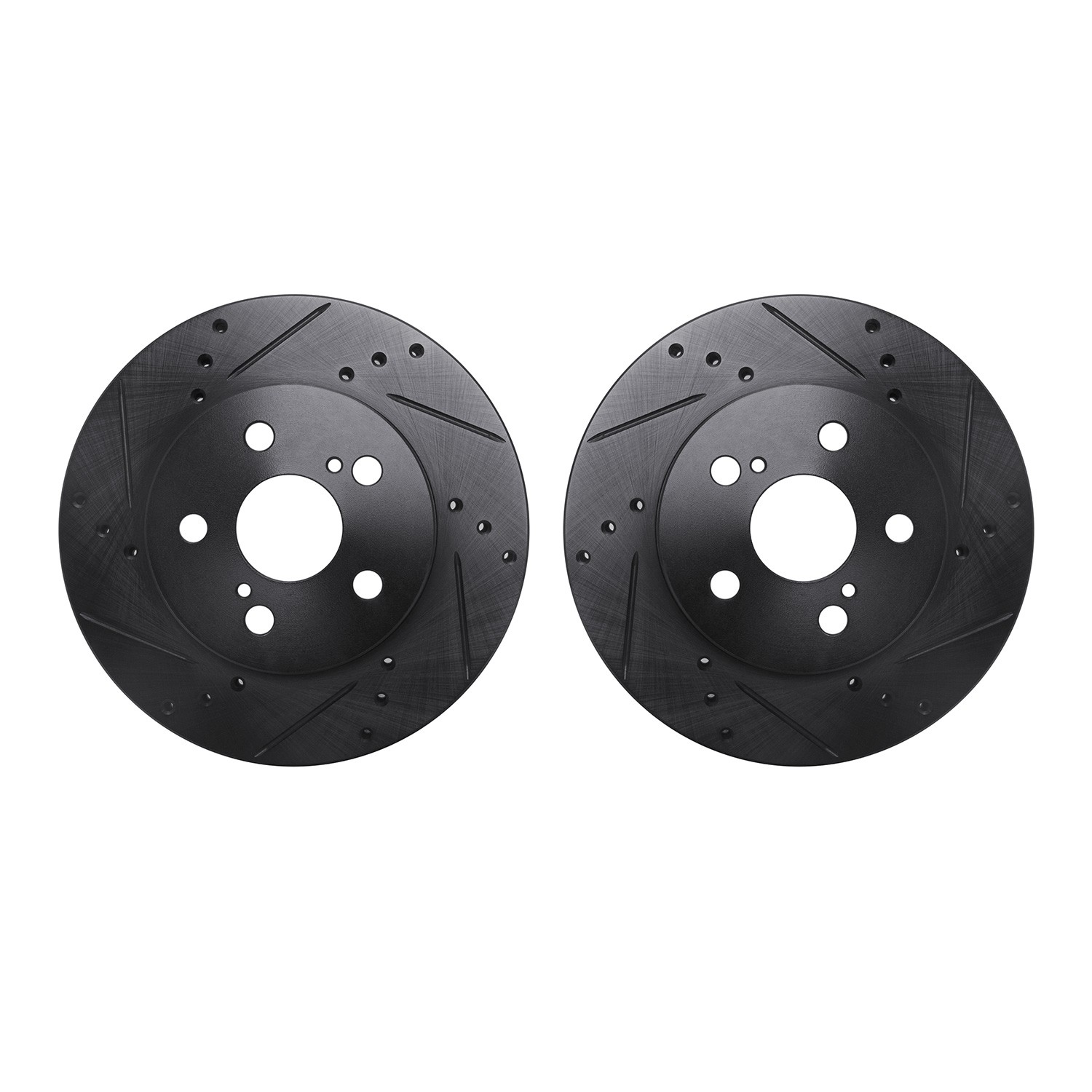 DFC Brake Rotors - Drilled & Slotted - Black