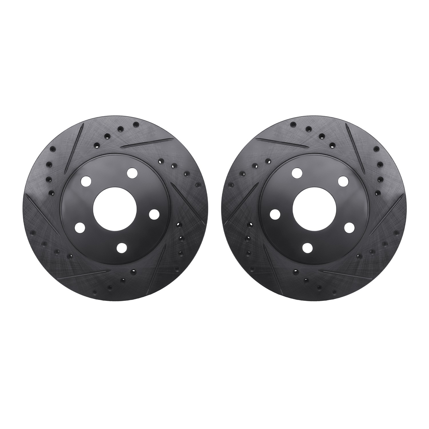 DFC Brake Rotors - Drilled & Slotted - Black