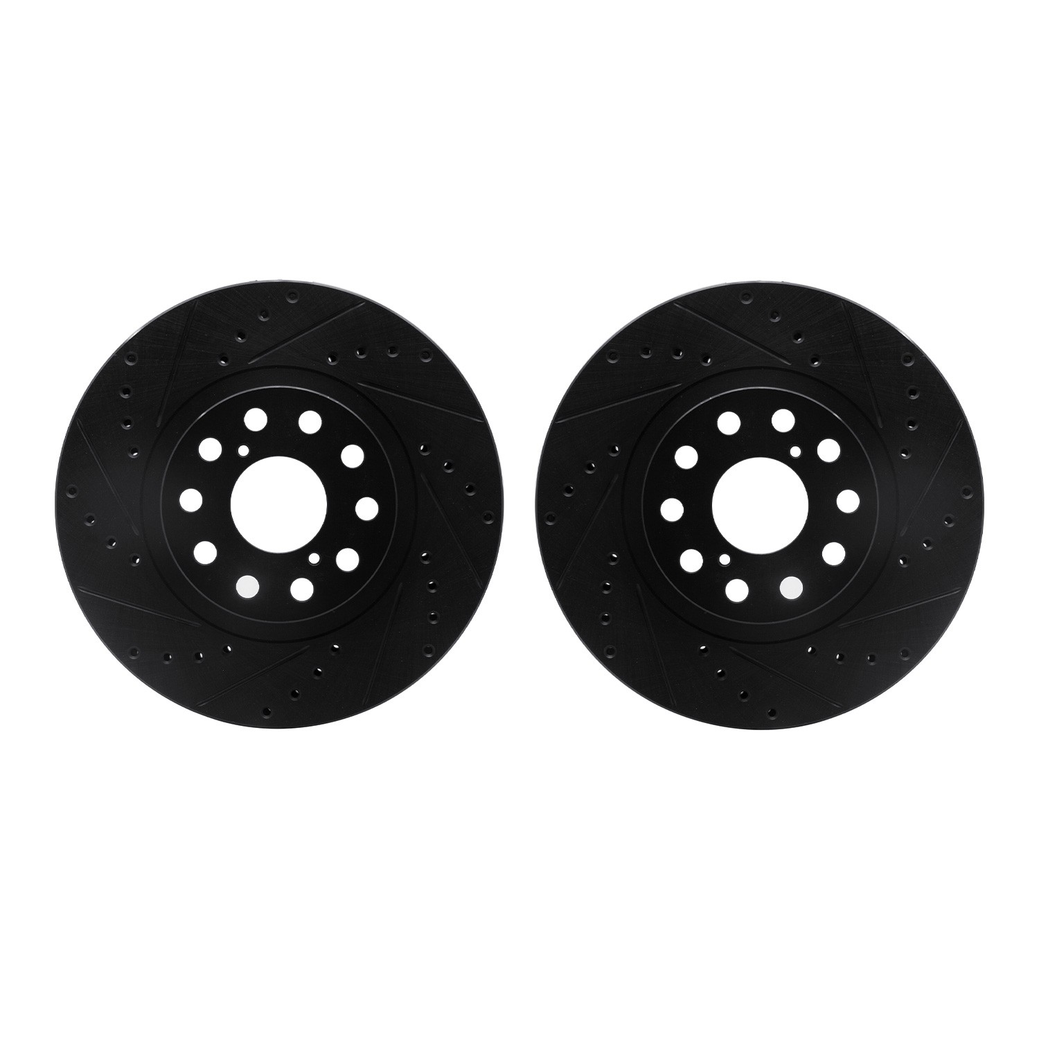 DFC Brake Rotors - Drilled & Slotted - Black
