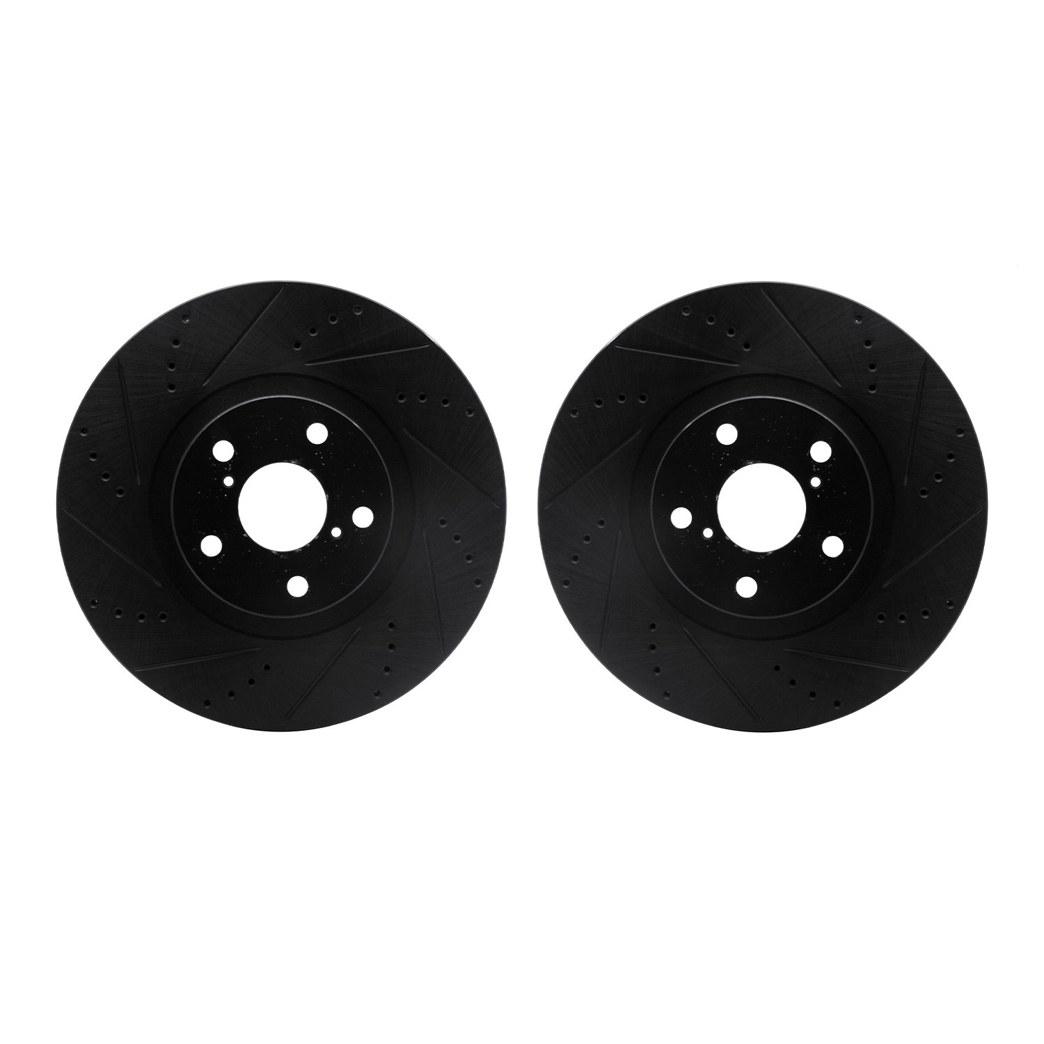 DFC Brake Rotors - Drilled & Slotted - Black