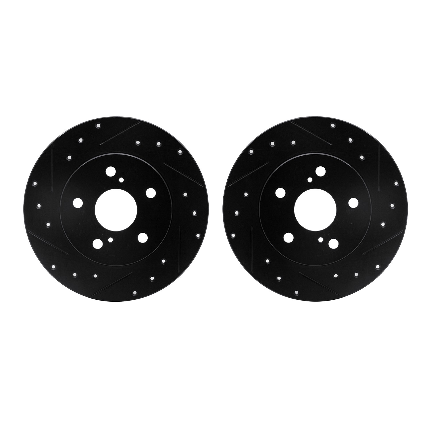 DFC Brake Rotors - Drilled & Slotted - Black