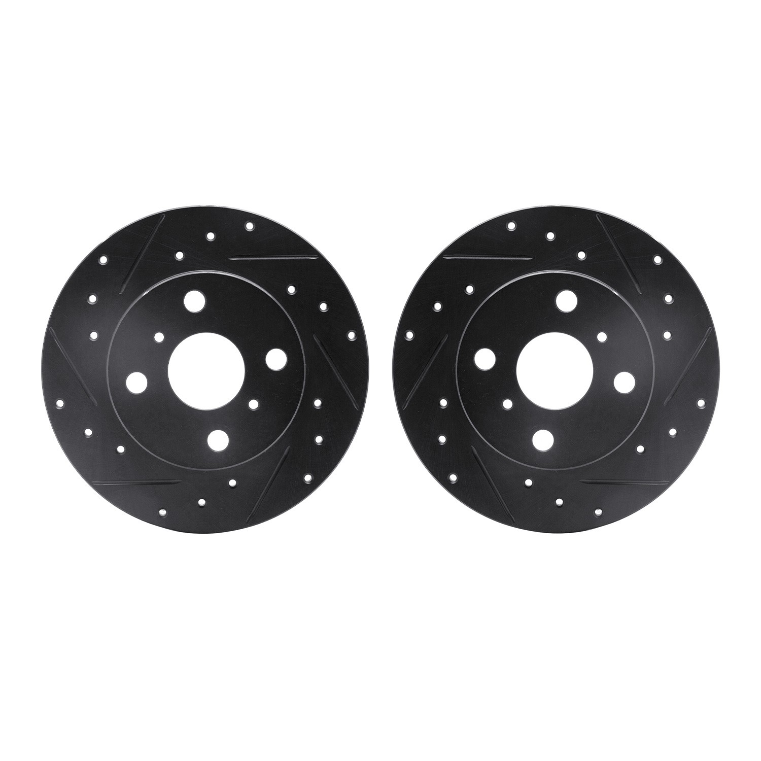 DFC Brake Rotors - Drilled & Slotted - Black