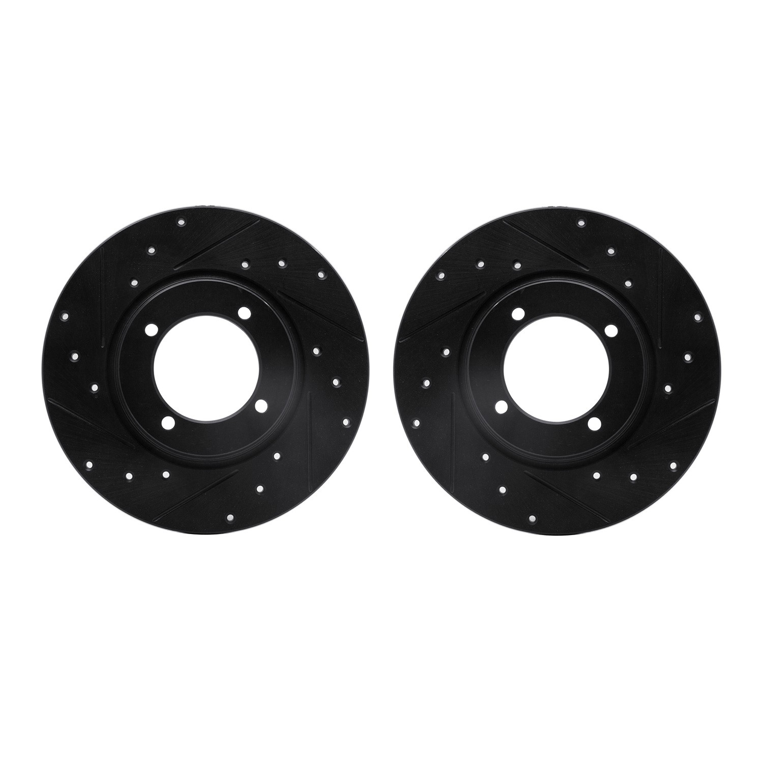 DFC Brake Rotors - Drilled & Slotted - Black