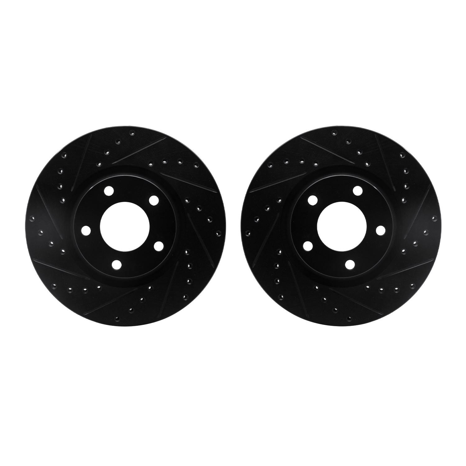 DFC Brake Rotors - Drilled & Slotted - Black
