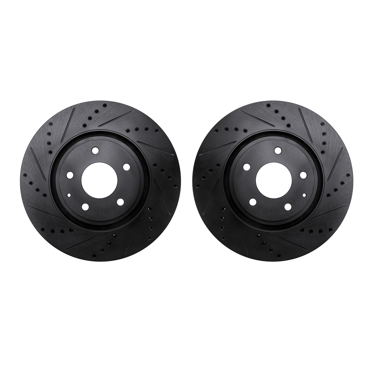 DFC Brake Rotors - Drilled & Slotted - Black